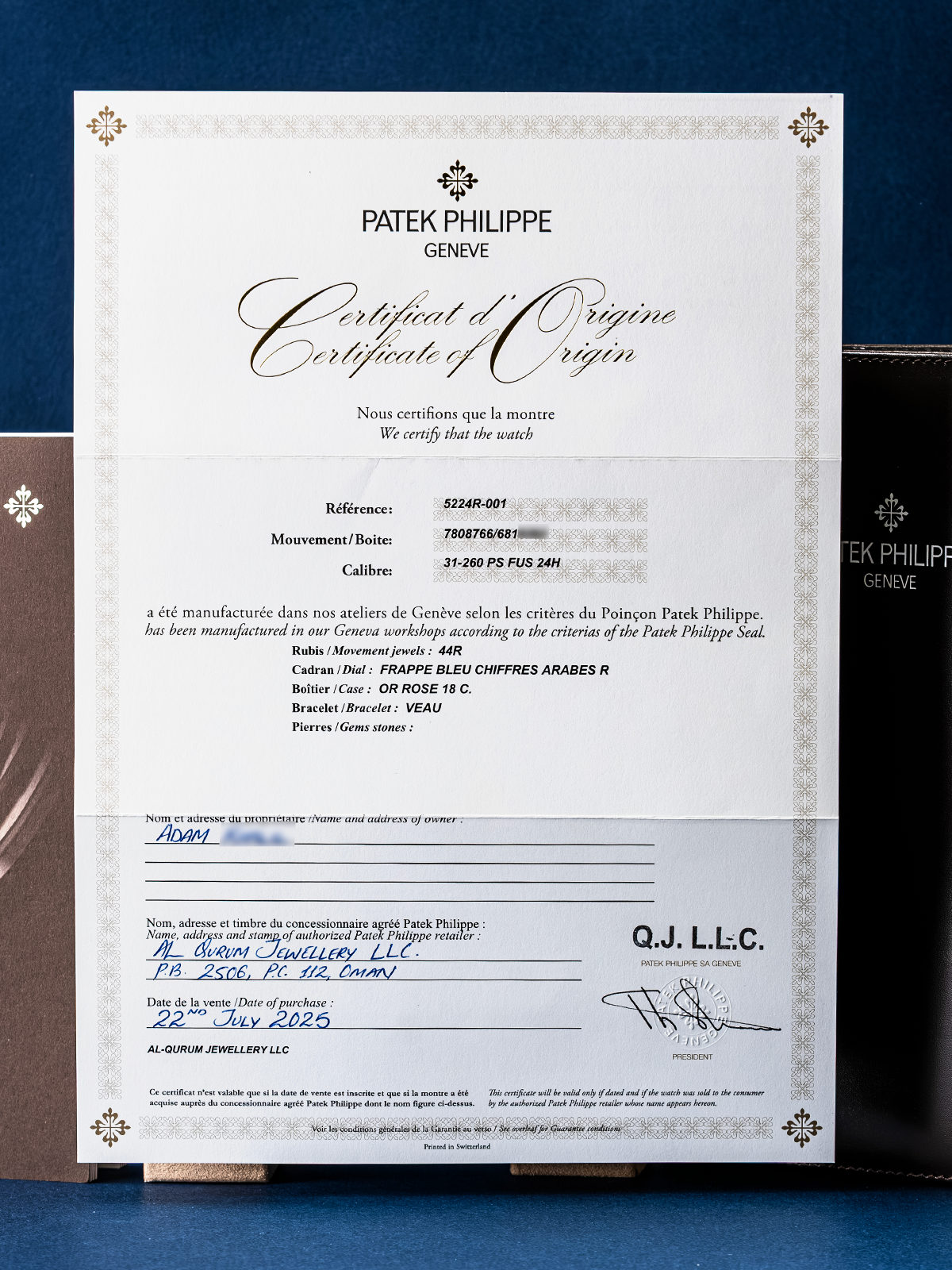 Patek Philippe Travel Time Chronograph 5924G-010 "Olive" NEWO Full-Set from 2025