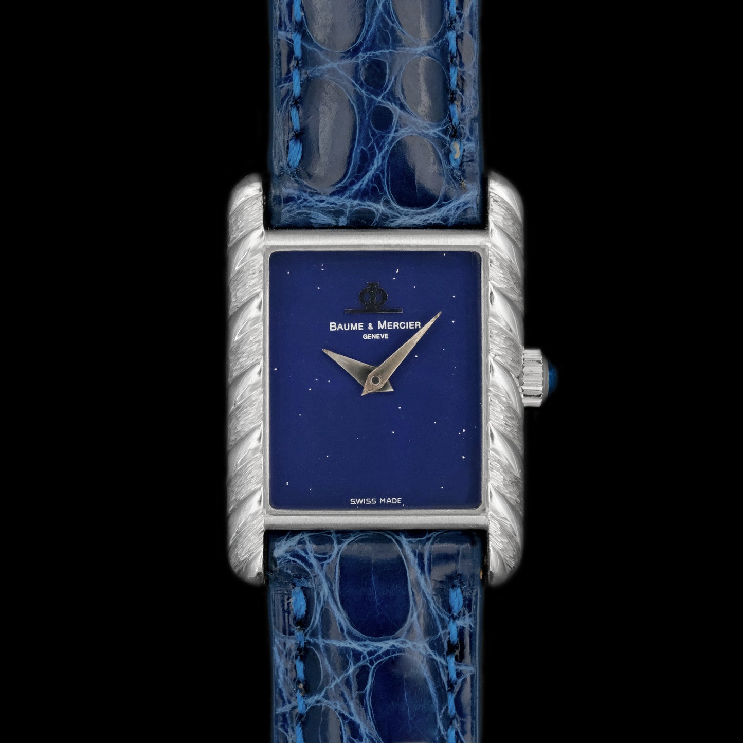 Baume & Mercier "Tank" Rope 18k case Night-Sky dial from 1970s