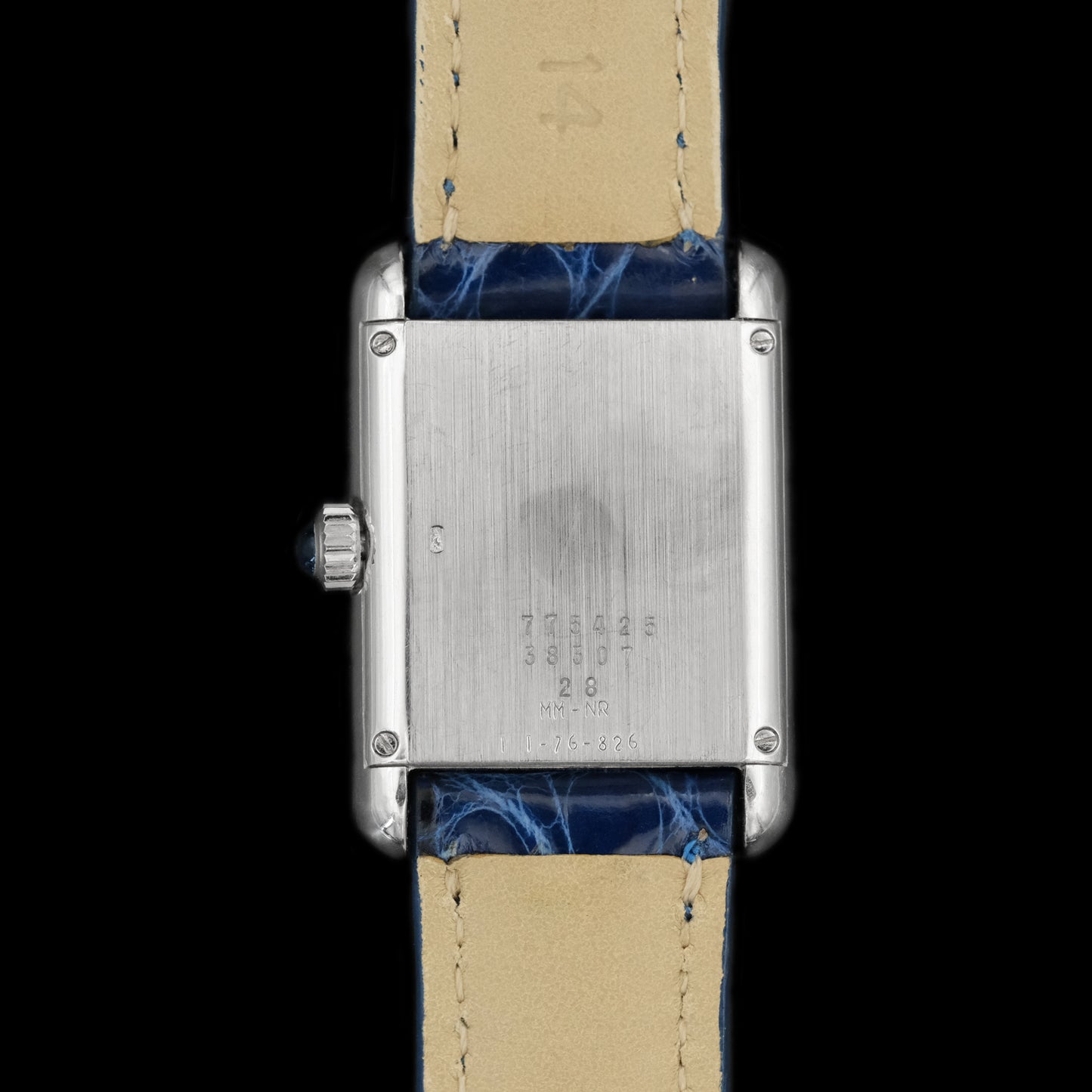 Baume & Mercier "Tank" Rope 18k case Night-Sky dial from 1970s