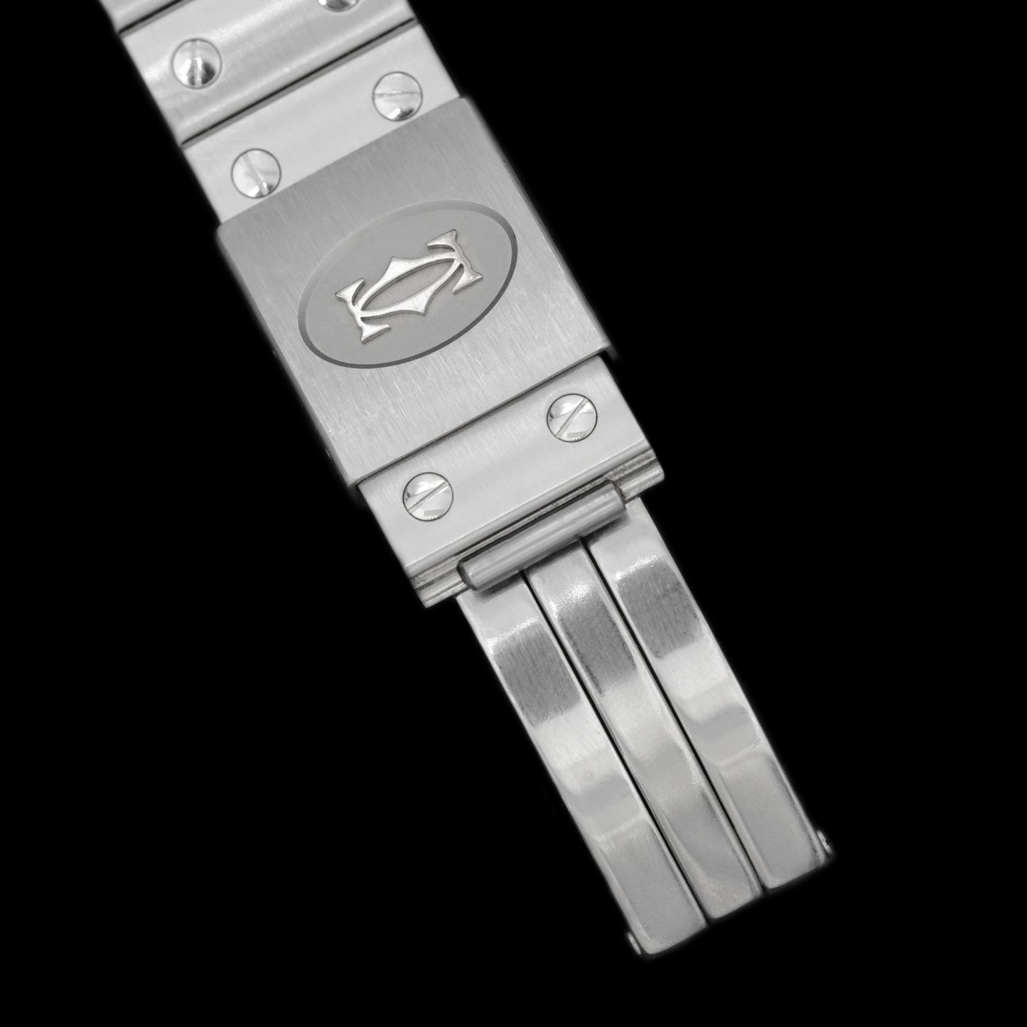 Cartier Santos Galbee Blue Roman ref.987901 Full-Set from 2001