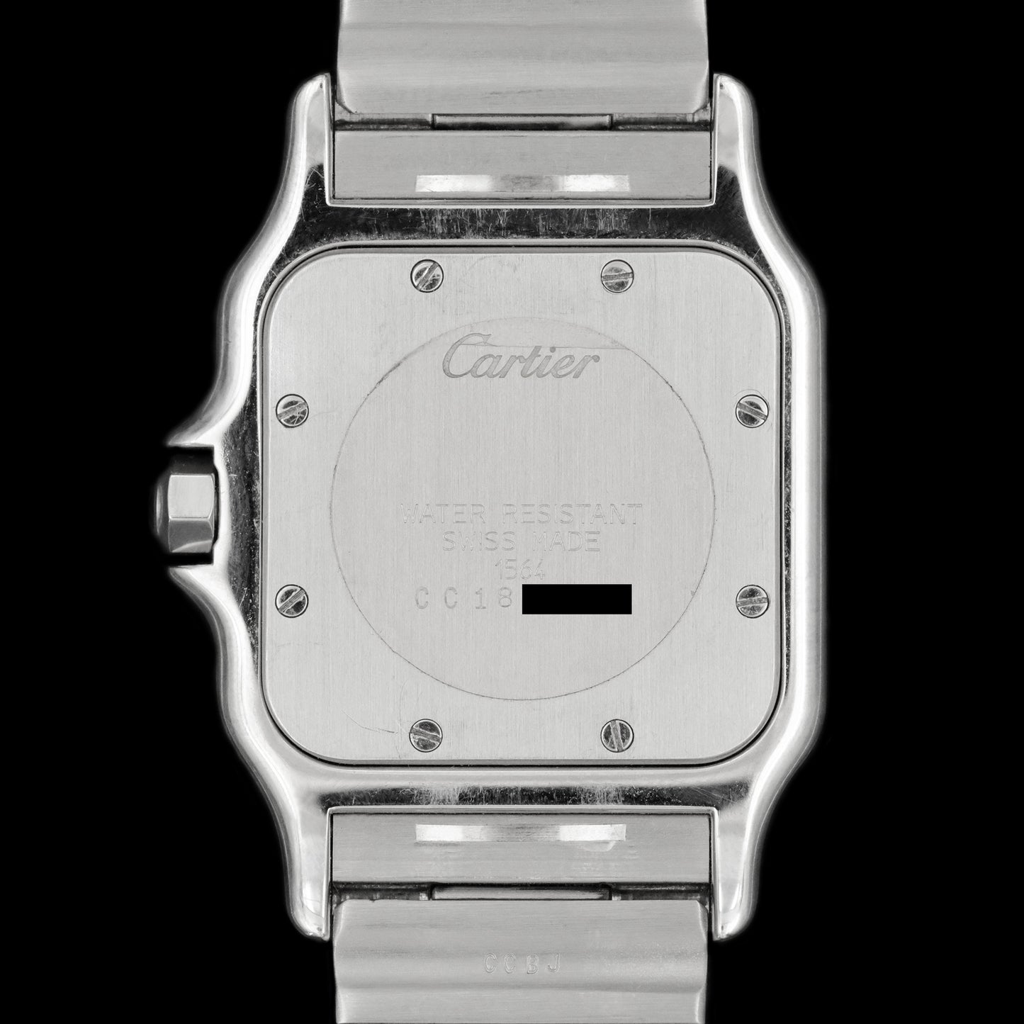 Cartier Santos Galbee Blue Roman ref.987901 Full-Set from 2001