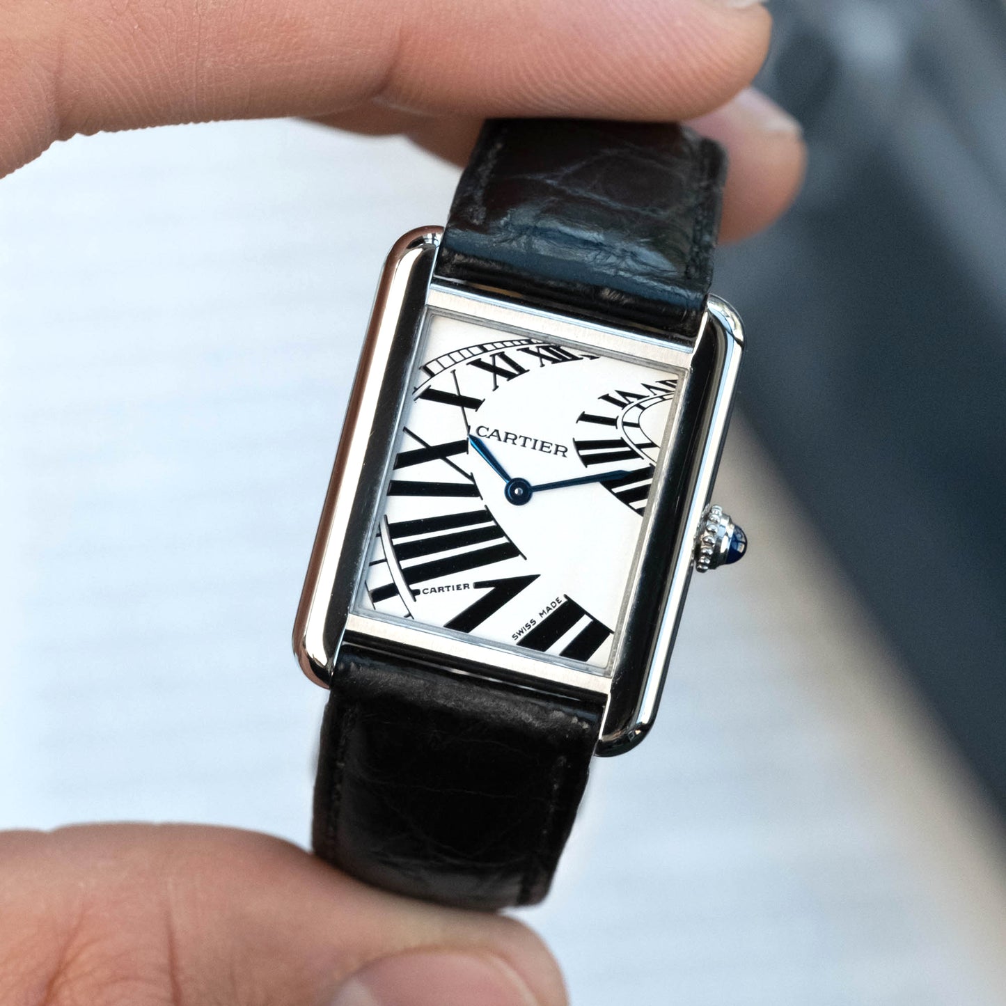 Cartier Tank Solo "Piano" Ladies ref.3170 from 2000s