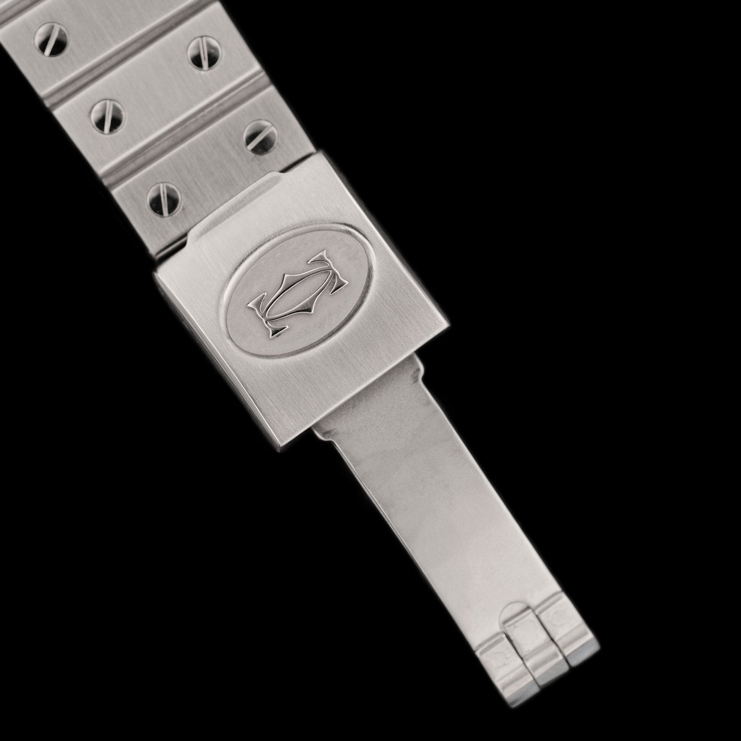 Cartier Santos Carreé Slate Gray "Ghost" ref.2960 from 1970s