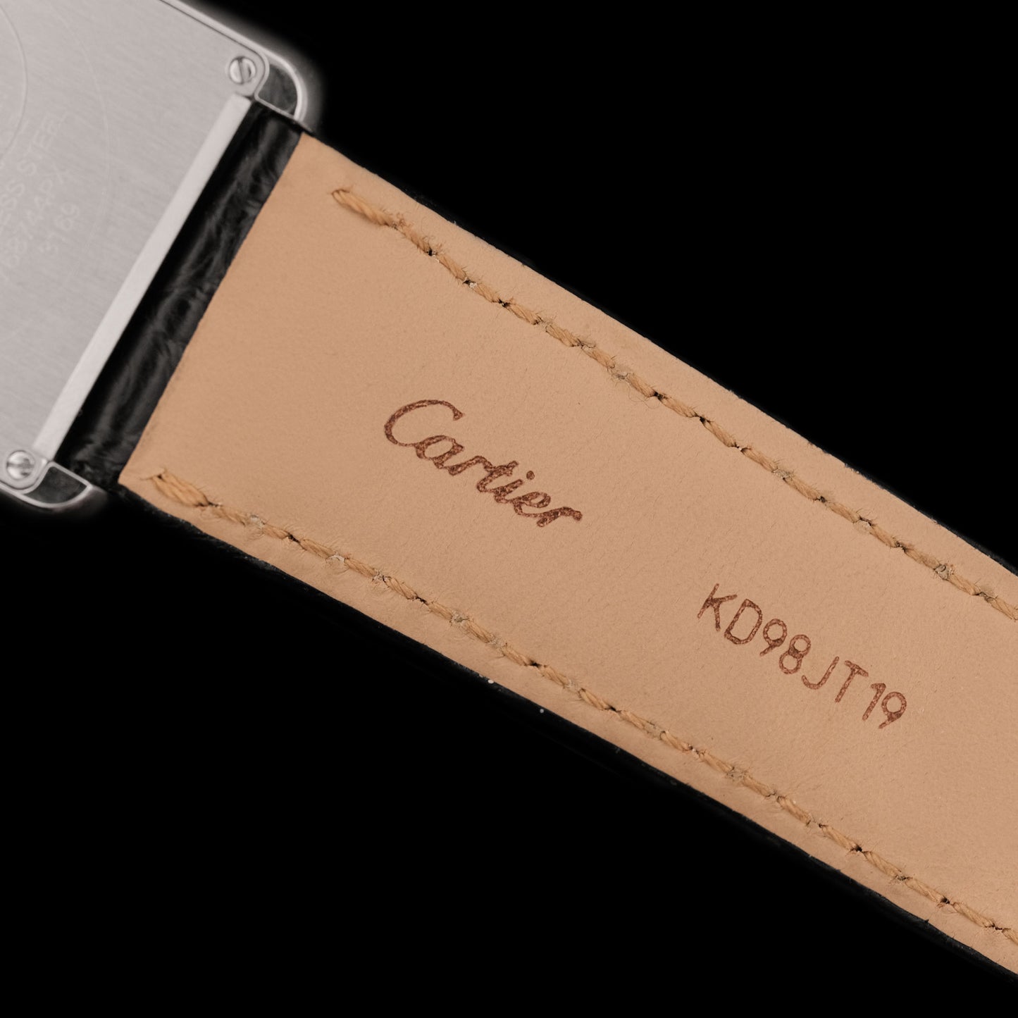 Cartier Tank Solo Large ref.3169 "Piano" from 2001