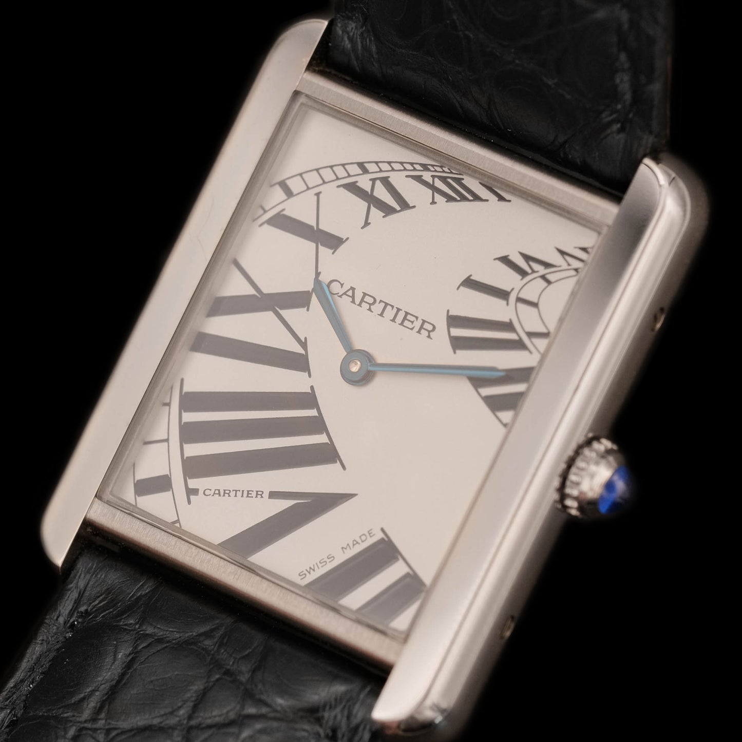Cartier Tank Solo Large ref.3169 "Piano" from 2001