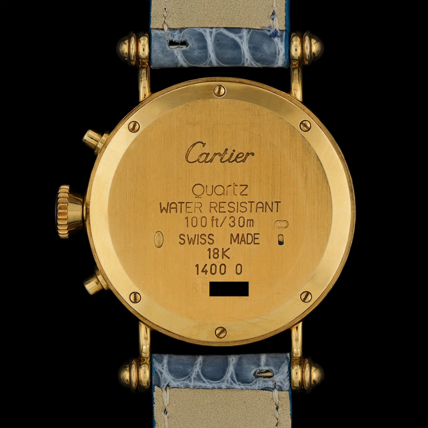 Cartier Diabolo Chronograph ref.1400 from 1990s