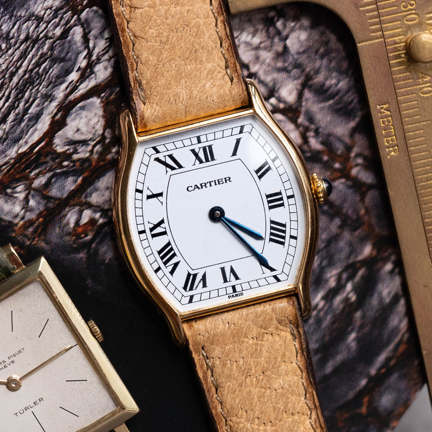 Cartier Tortue 18K Paris Dial ref.60035 from 1970's