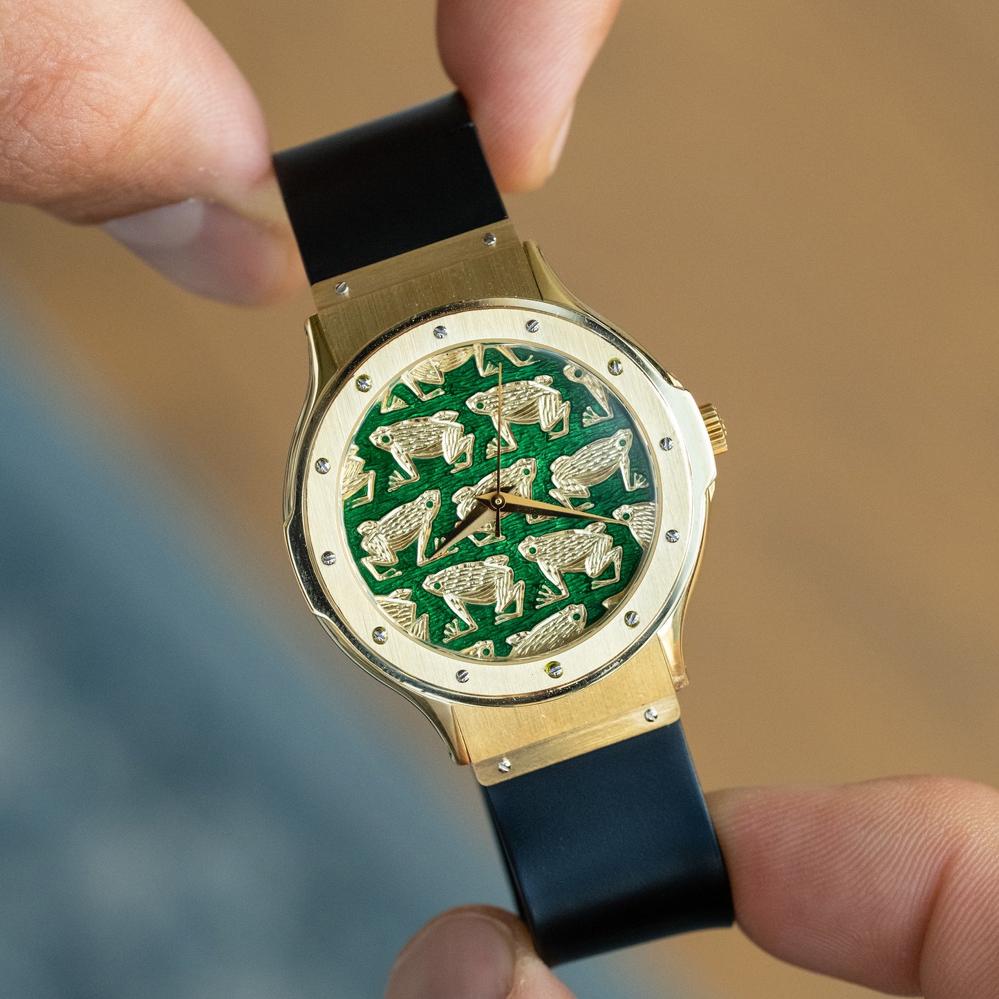 Hublot MDM Classic Enamel Limited Edition "Frog"ref.1582.3 from 1990´s