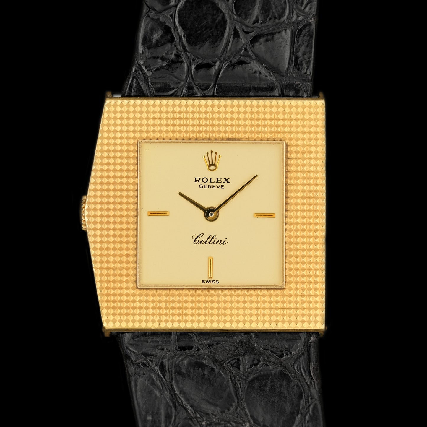 Rolex King Midas Cellini Hobnail ref.4126 from 1976