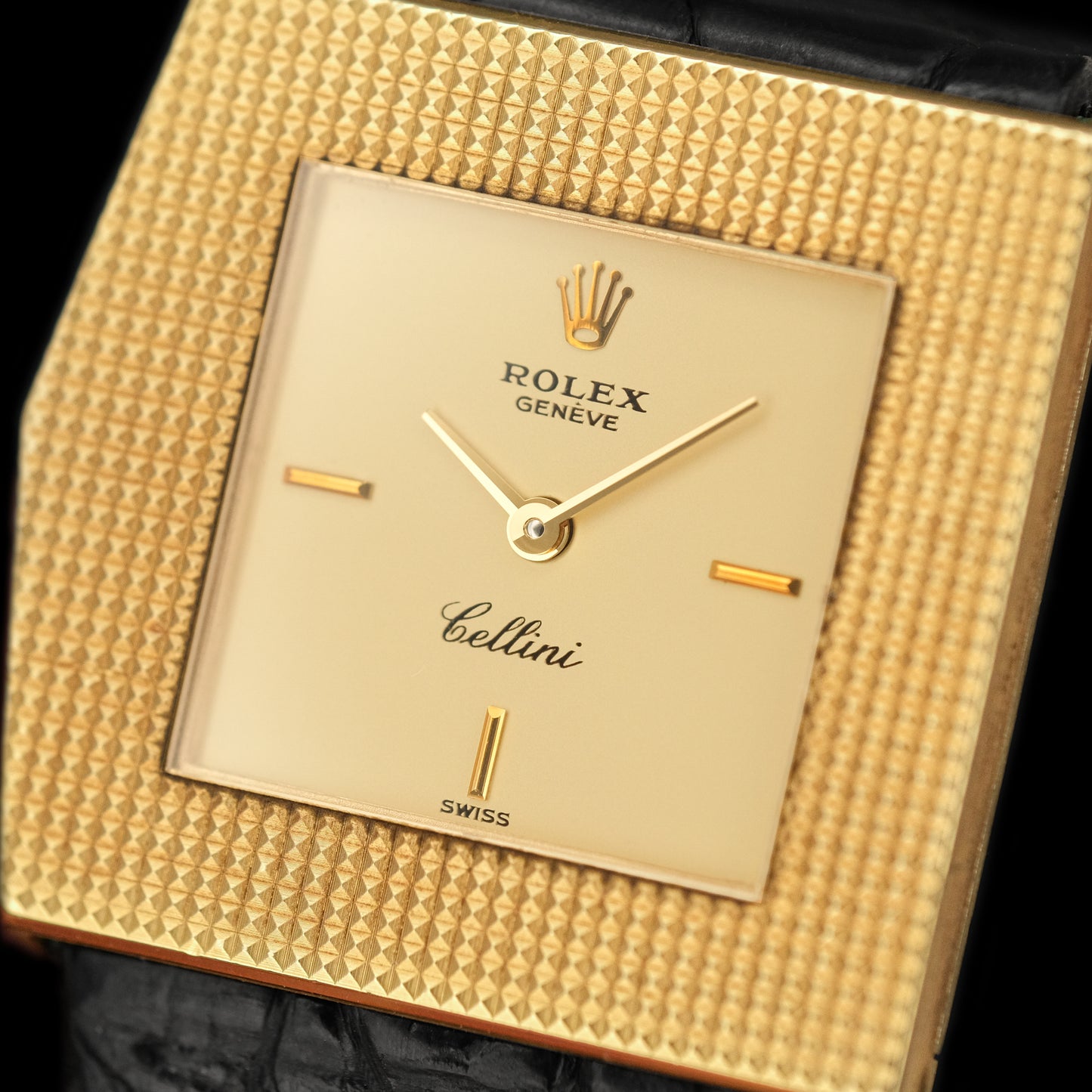 Rolex King Midas Cellini Hobnail ref.4126 from 1976