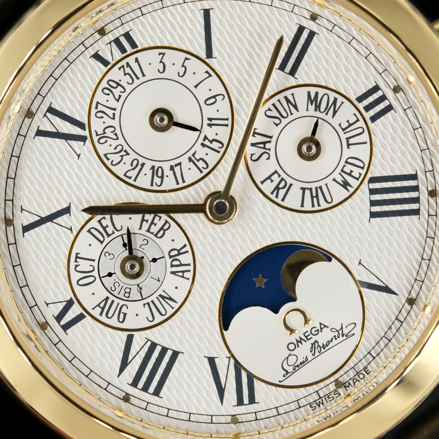 Omega Louis Brandt ref.175.0302 DeLuxe ll Perpetual Calendar from 1991