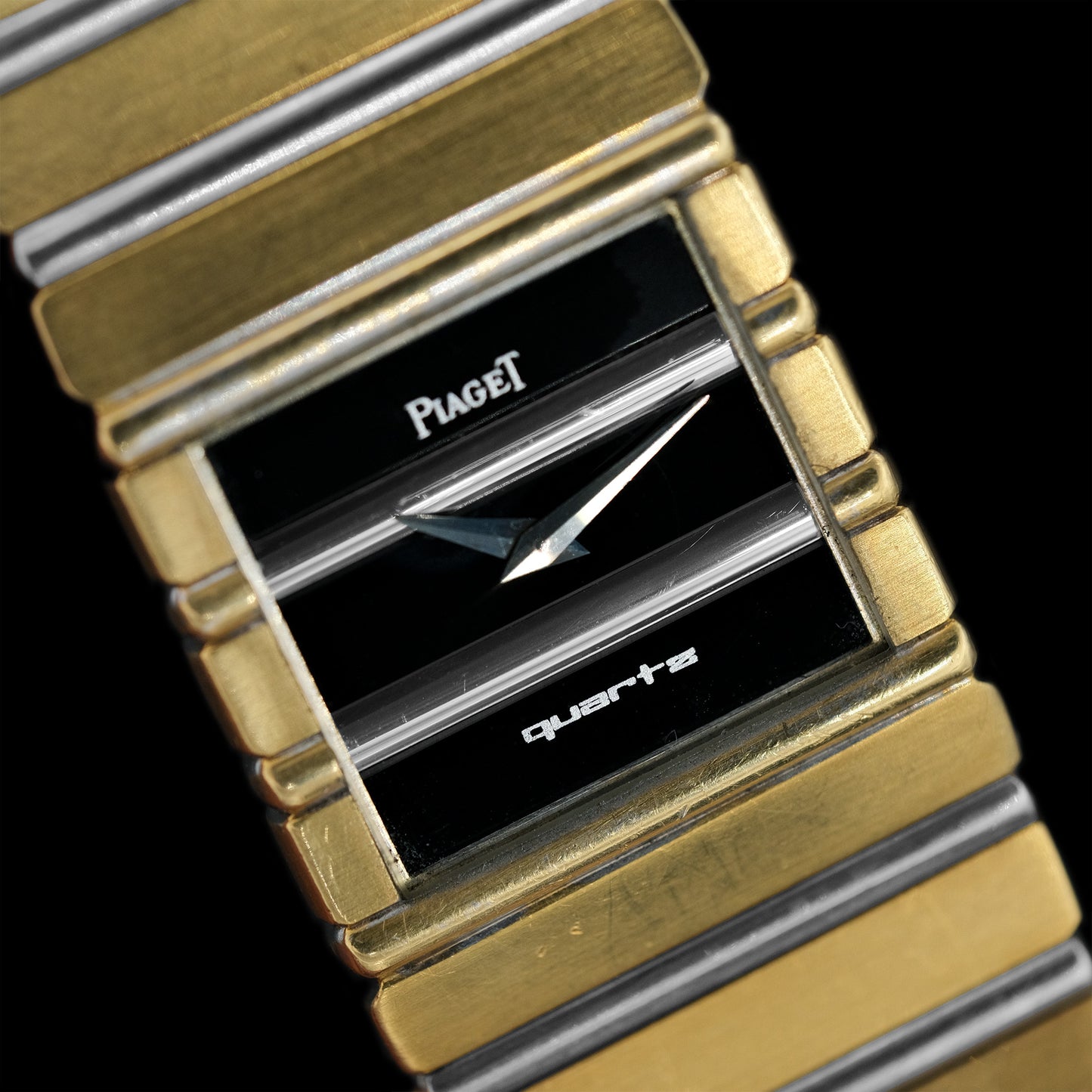Piaget Polo Two-Tone Onyx dial 7131 C701 from 1980s