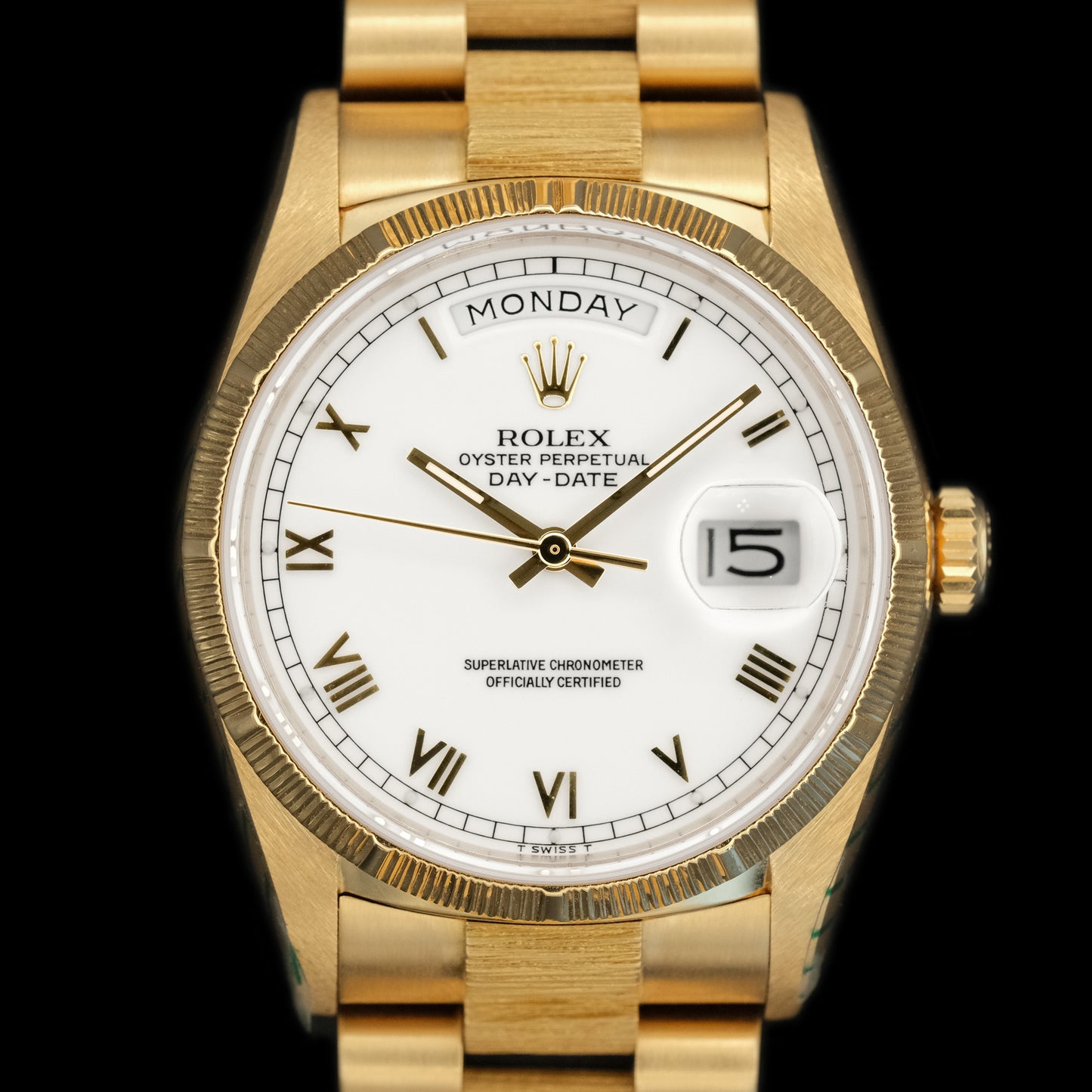 Rolex Day-Date "Bark" 18078 (Service Papers) from 1988