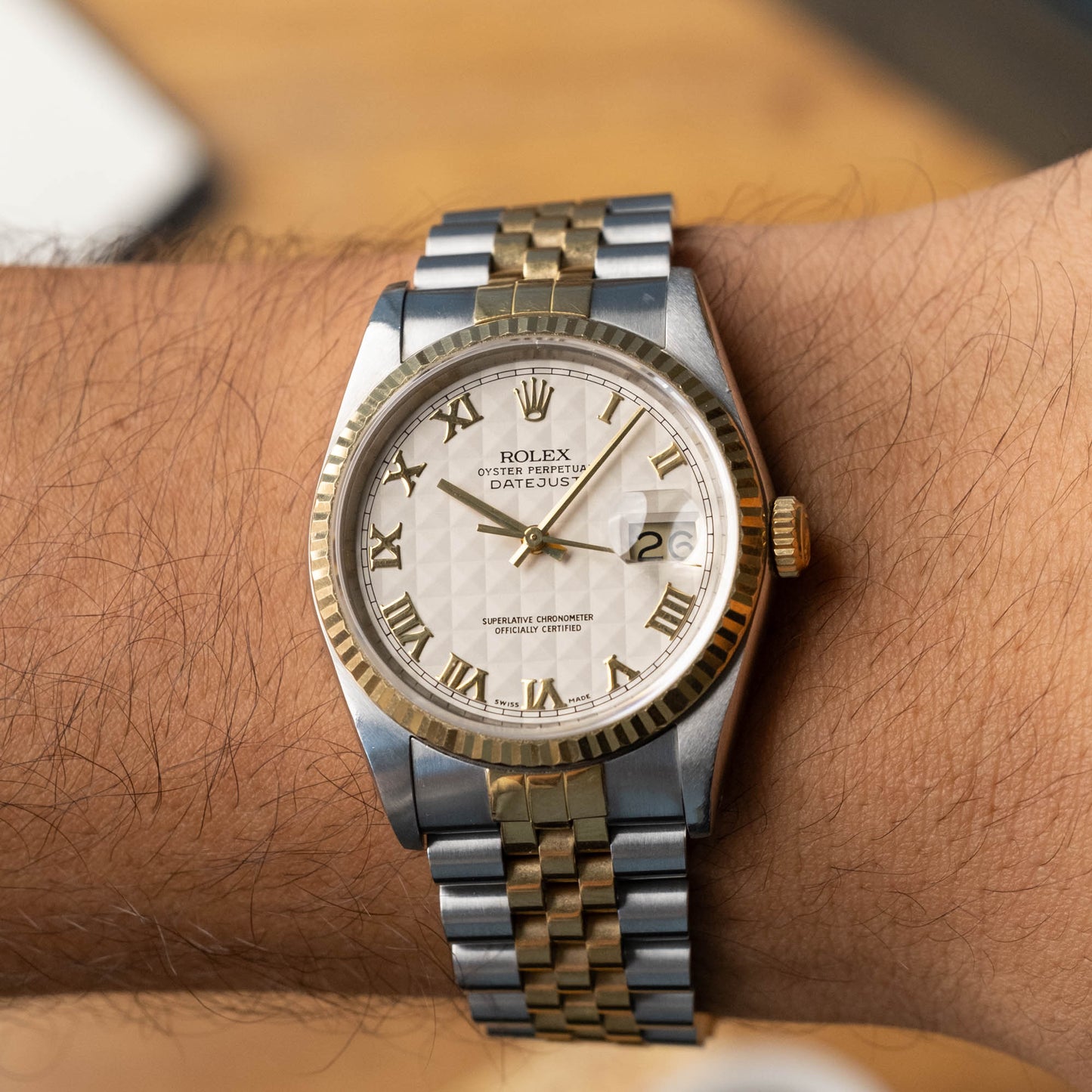 Rolex Datejust Pyramid dial ref.16234 Full-Set from 1989