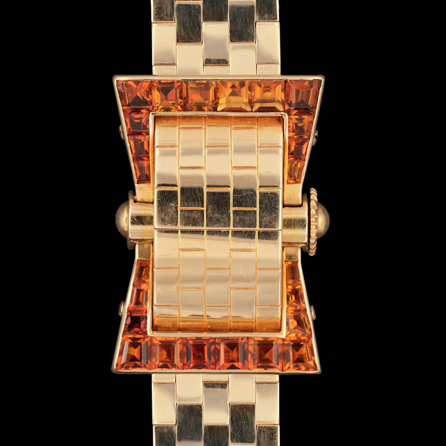 Universal Geneve Imperial Topaz Gem Set Secret Watch from the 1940s