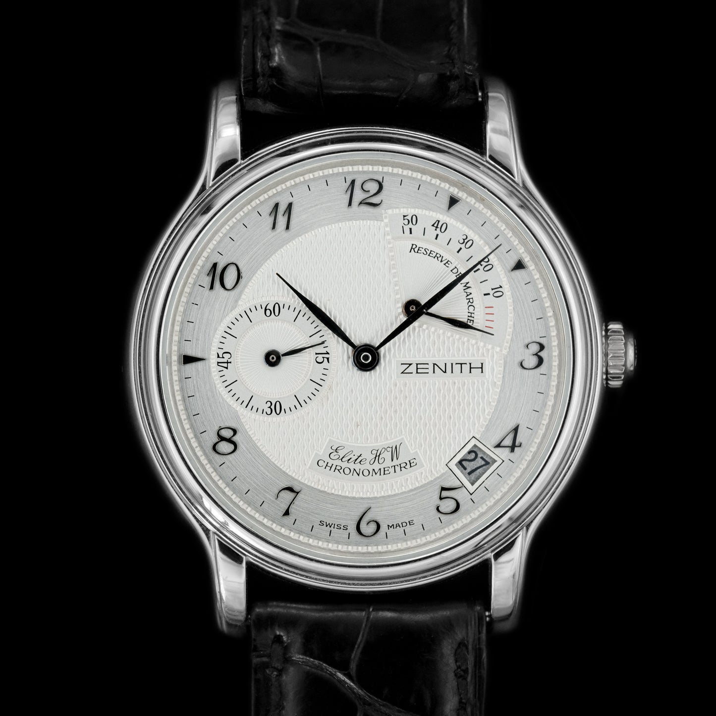 Zenith Elite Power Reserve Chronomaster Platinum ref.39.0240.655 from 1990s