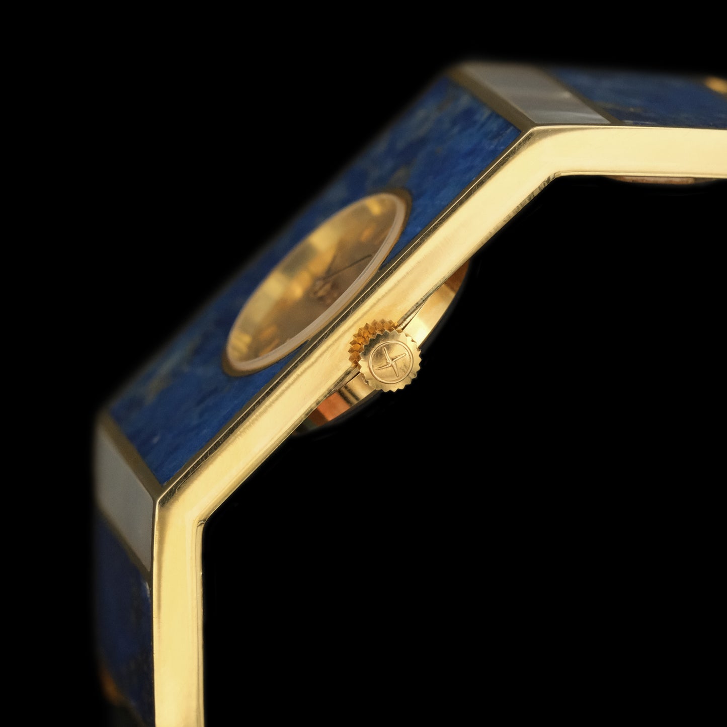 Zenith Lapis Lazuli MOP incrusted "Staple" Prototype from 1970s