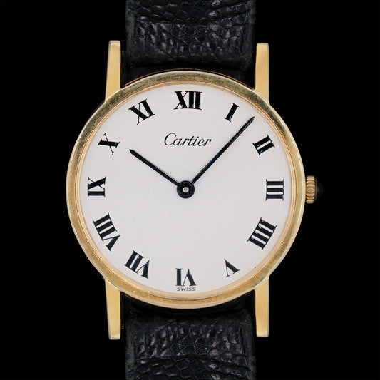 Cartier Ronde Electroplated Pre-Must "New York" from 1976 with papers