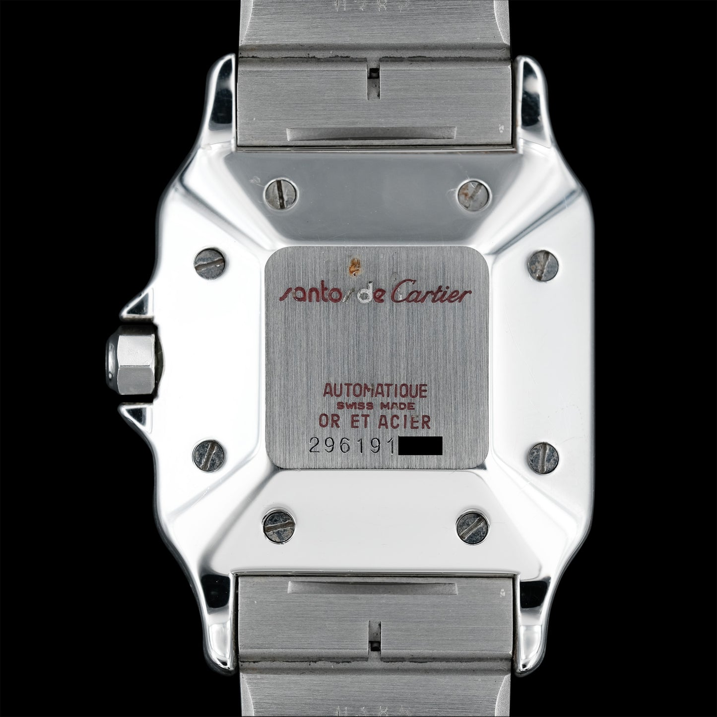 Cartier Santos Carrée "Slate Gray" Fullset ref.2961 from 1986