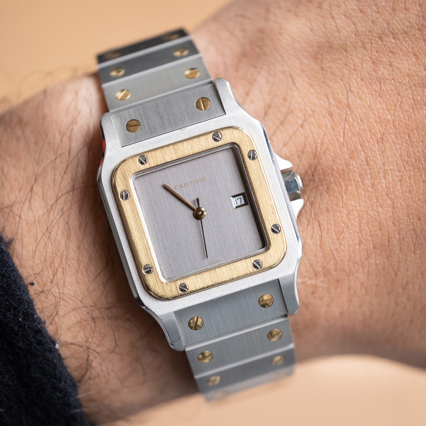 Cartier Santos Carrée "Slate Gray" Fullset ref.2961 from 1986