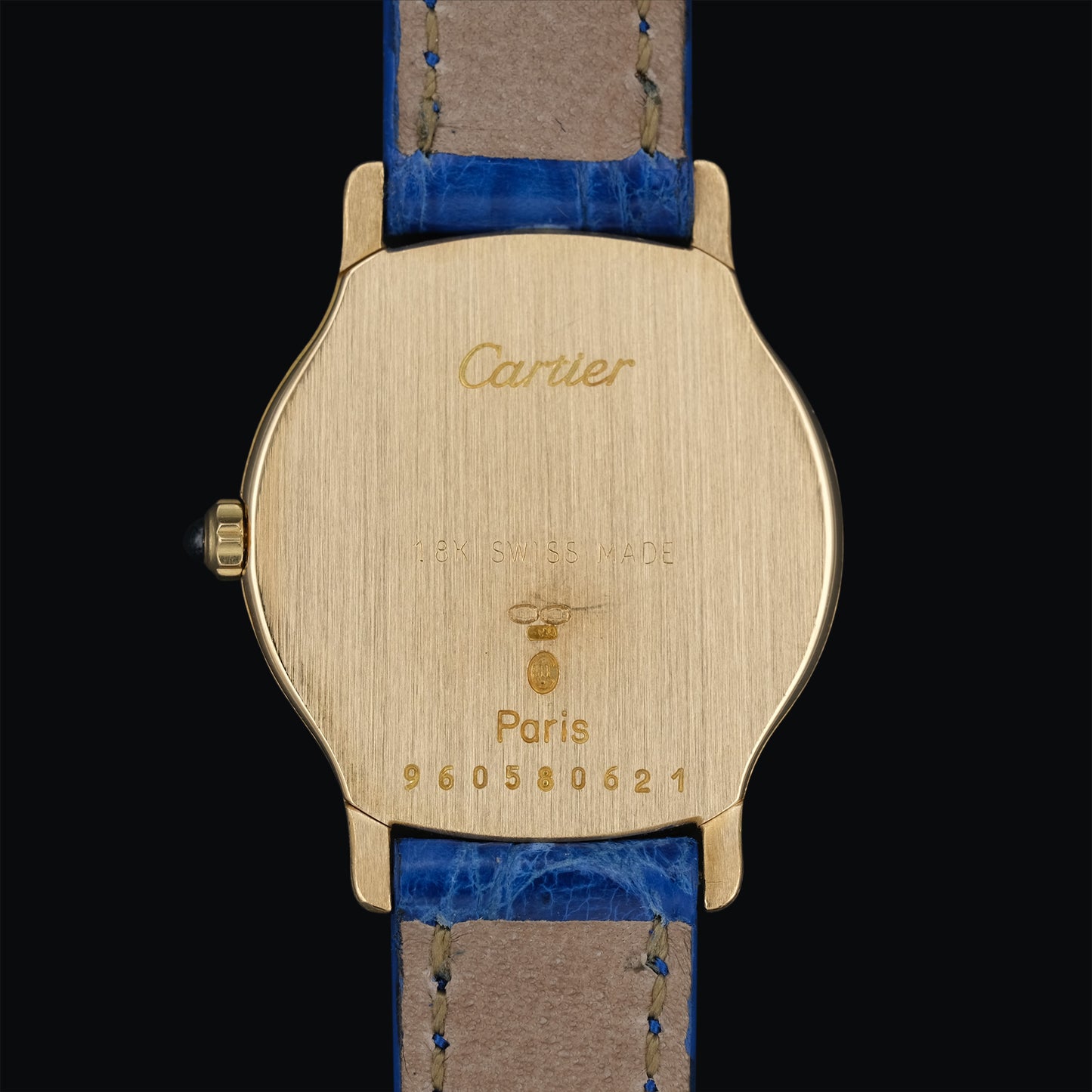 Cartier Santos Arcade Oval ref.9605 "Paris Dial" from 1982