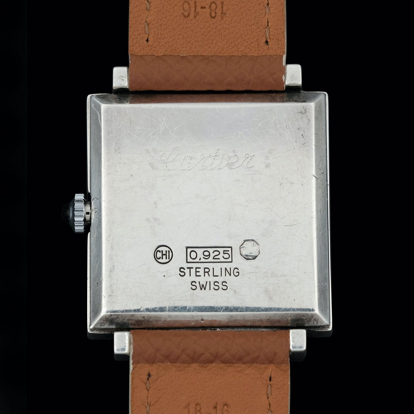 Cartier Tank Squared Sterling Silver .925 Pre-Must from 1976