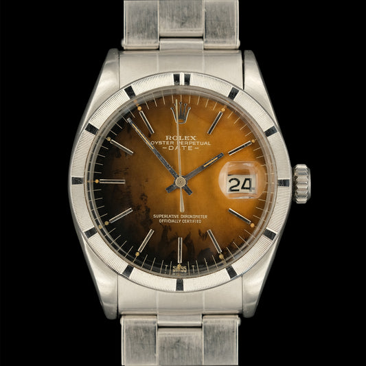 Rolex Date 34 mm ref.1501 "Tropical Dial" fullset from 1966