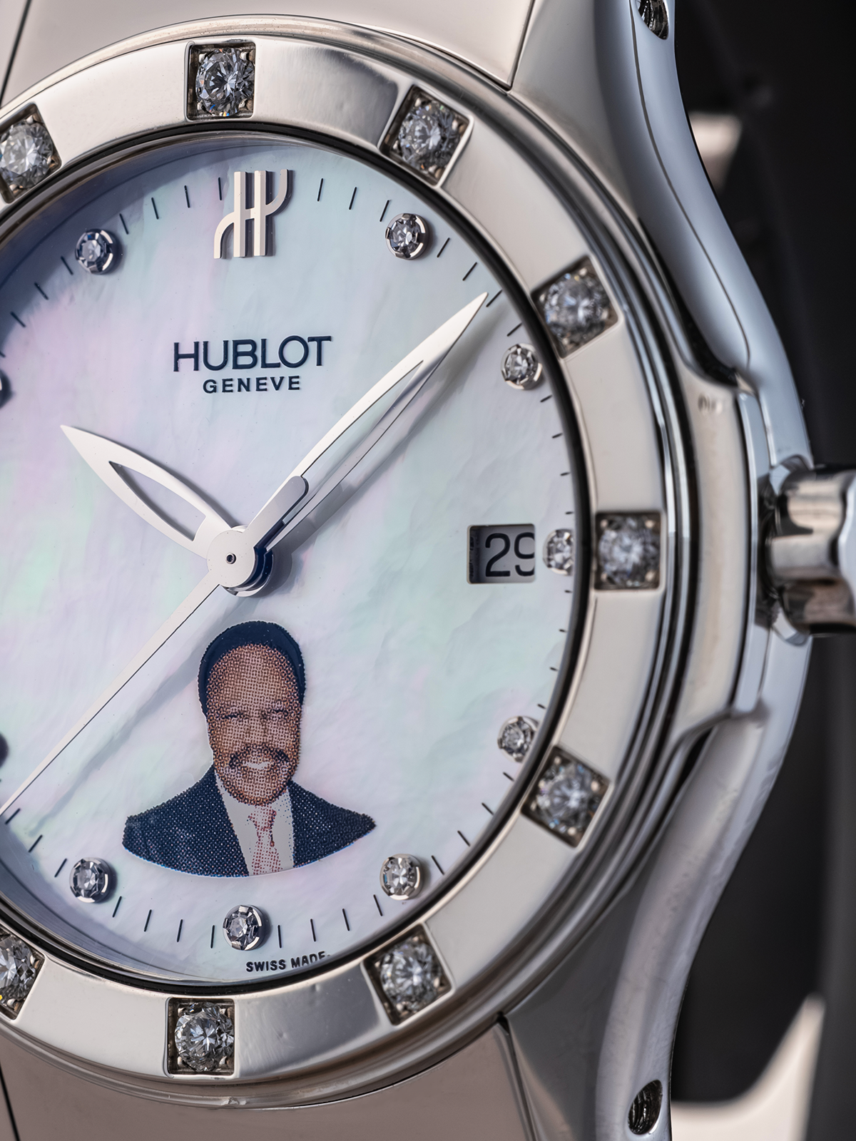 Hublot MDM Omar Bongo ref.1905-1-044 from 1990s