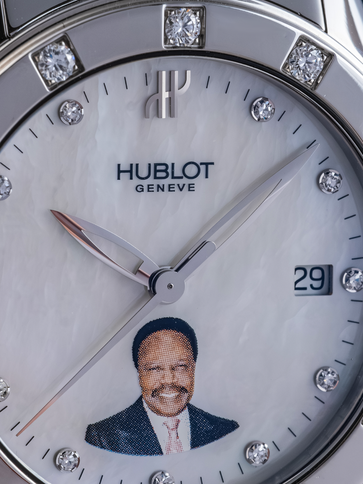 Hublot MDM Omar Bongo ref.1905-1-044 from 1990s