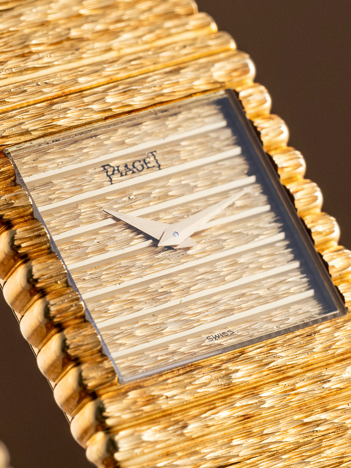Piaget Emperador "Bark dial" quartz ref. 7131C516 from 1980s