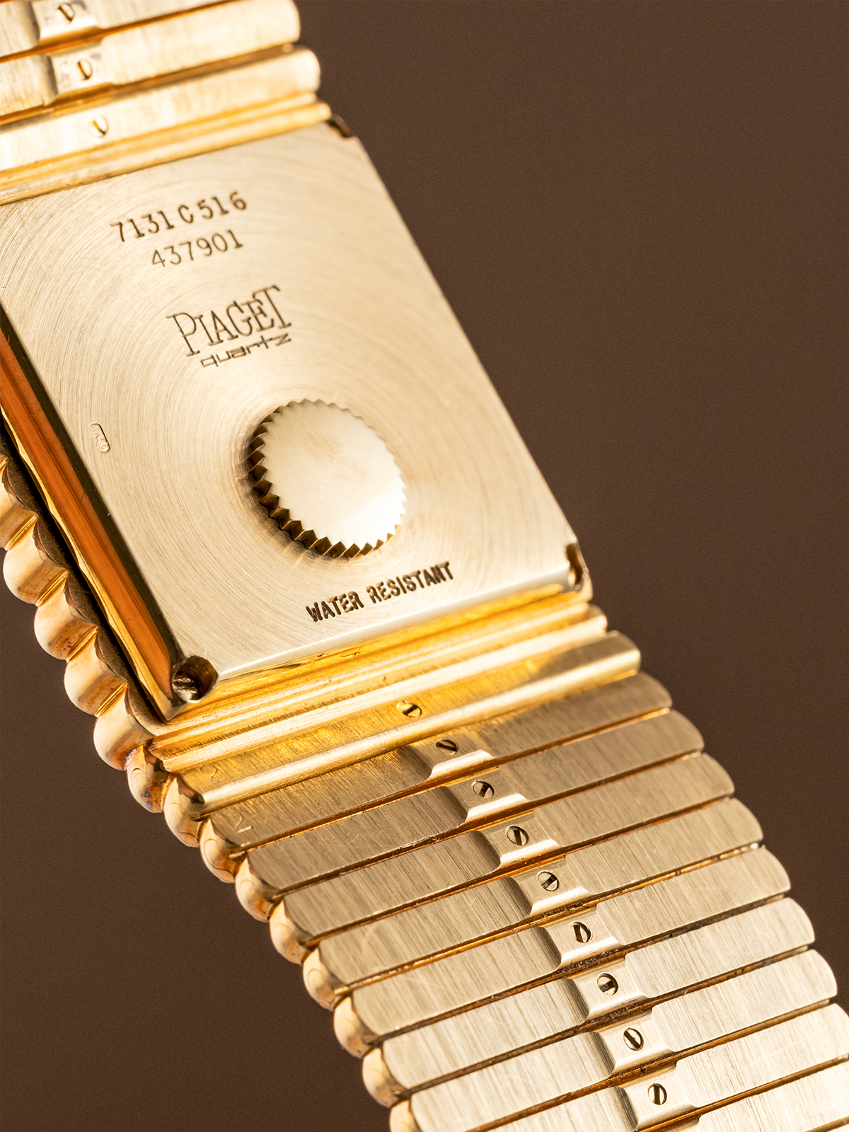 Piaget Emperador "Bark dial" quartz ref. 7131C516 from 1980s