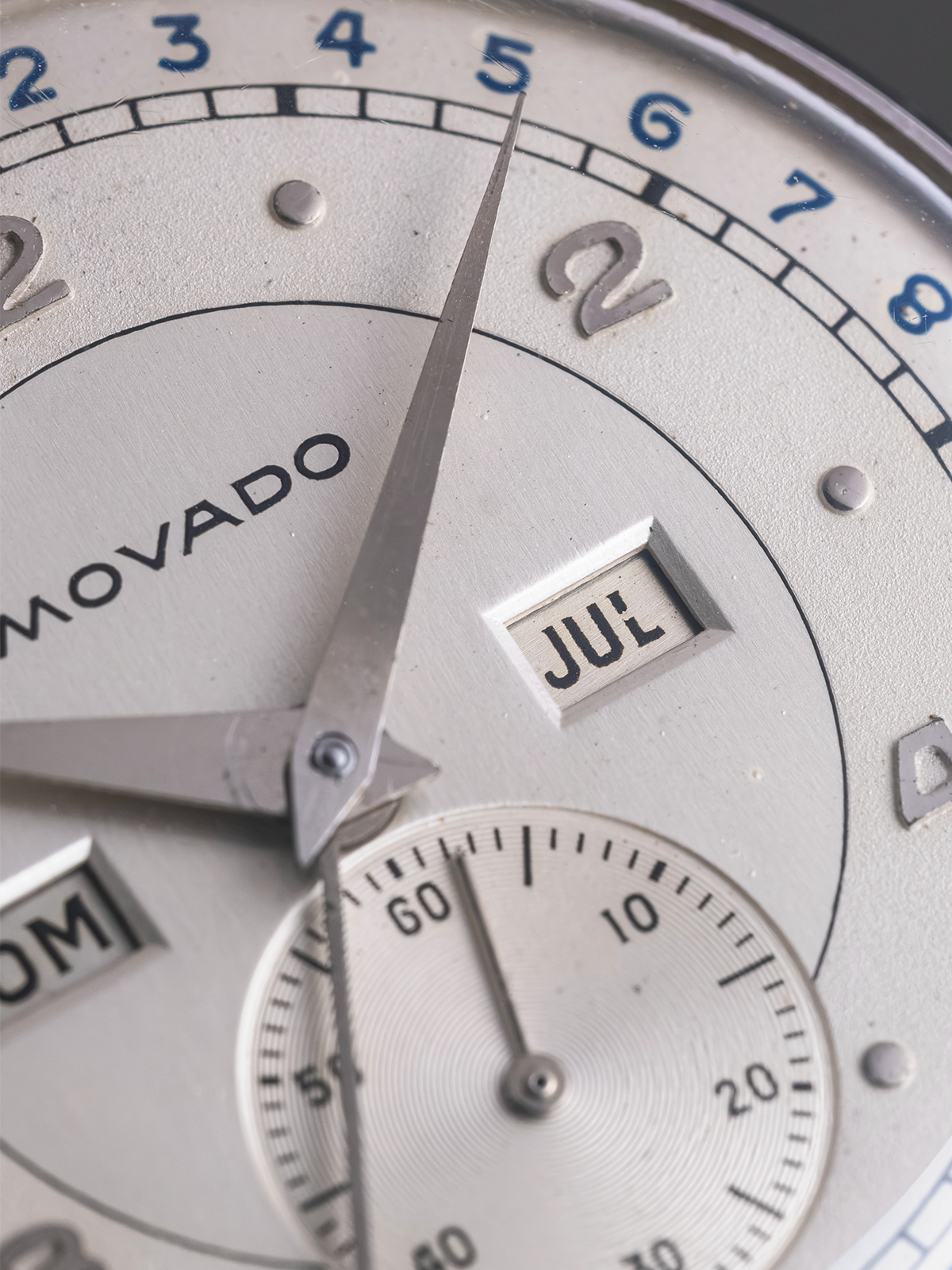 Movado Triple-Calendar "fancy lugs" from 1950s