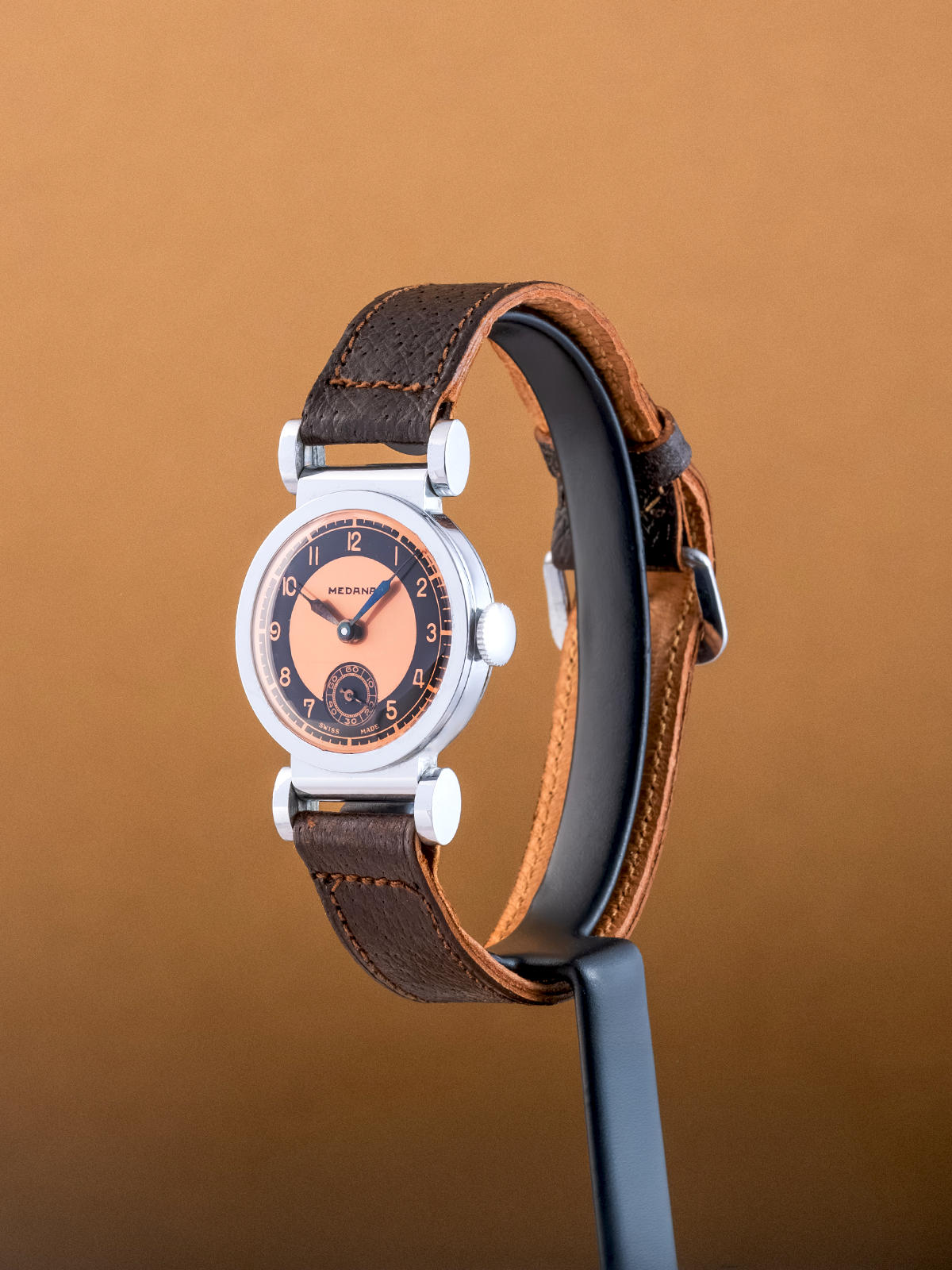 Medana Bicolore Salmon Dial NOS from 1930s