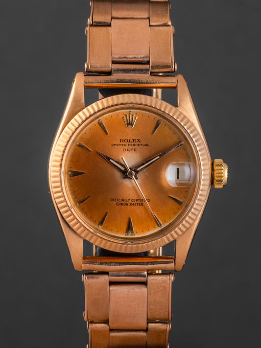 Rolex Date Ref. 6627 31mm 18K Rose Gold from 1959