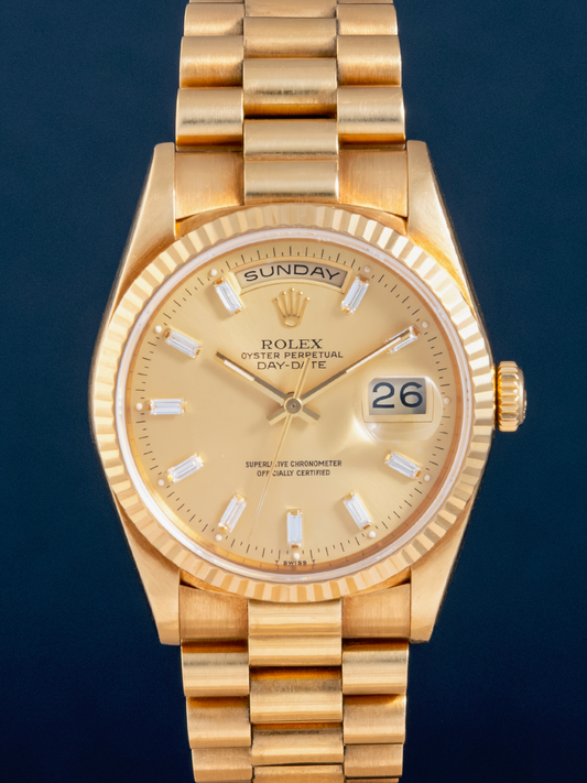 Rolex Day-Date "Baguette" ref. 18238 from 1986