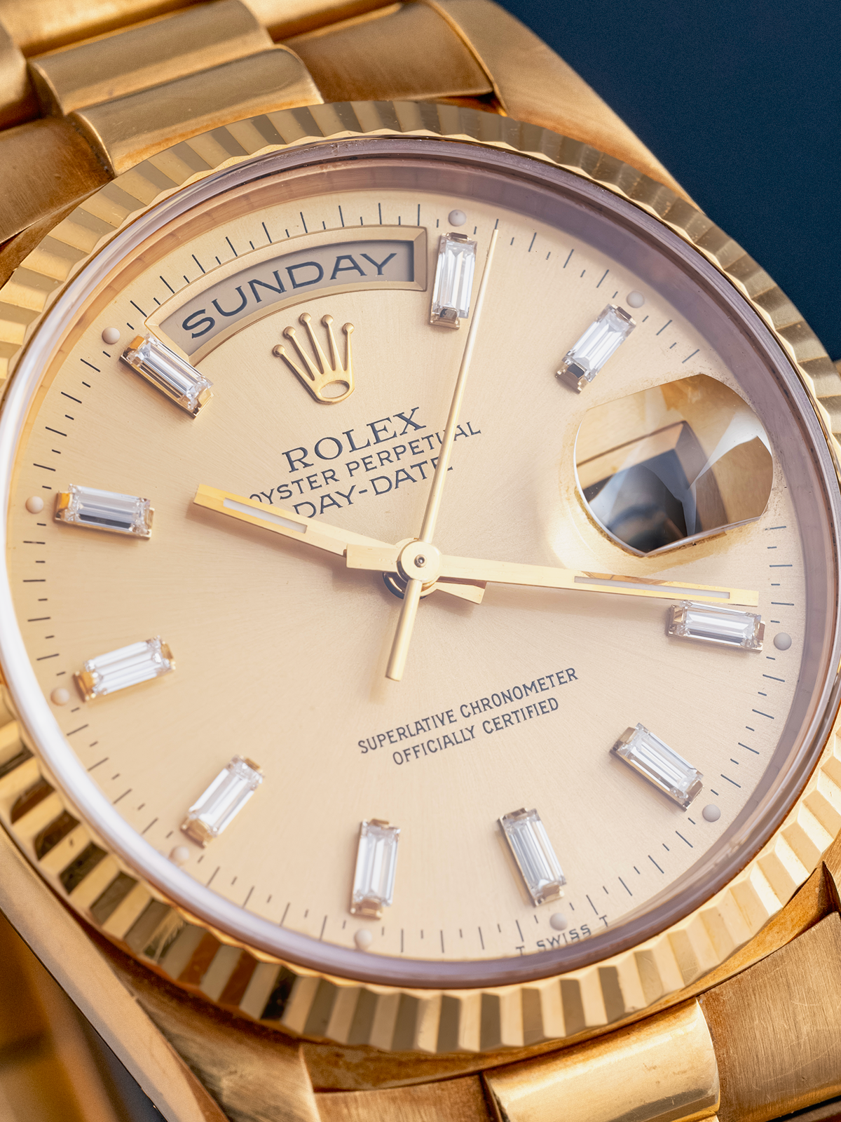 Rolex Day-Date "Baguette" ref. 18238 from 1986