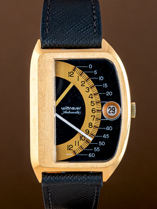 Wittnauer Futurama 1,000 Doble Retrograde ref.4510 33x48 mm from 1969