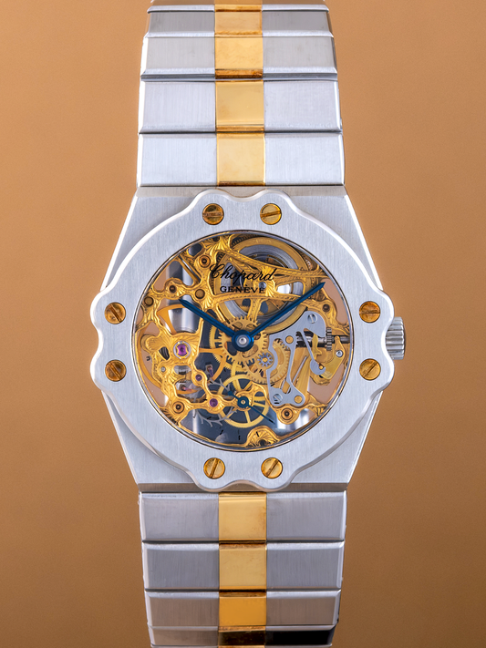Chopard St Moritz Skeleton Two/Tone ref.8040CA from 1980s