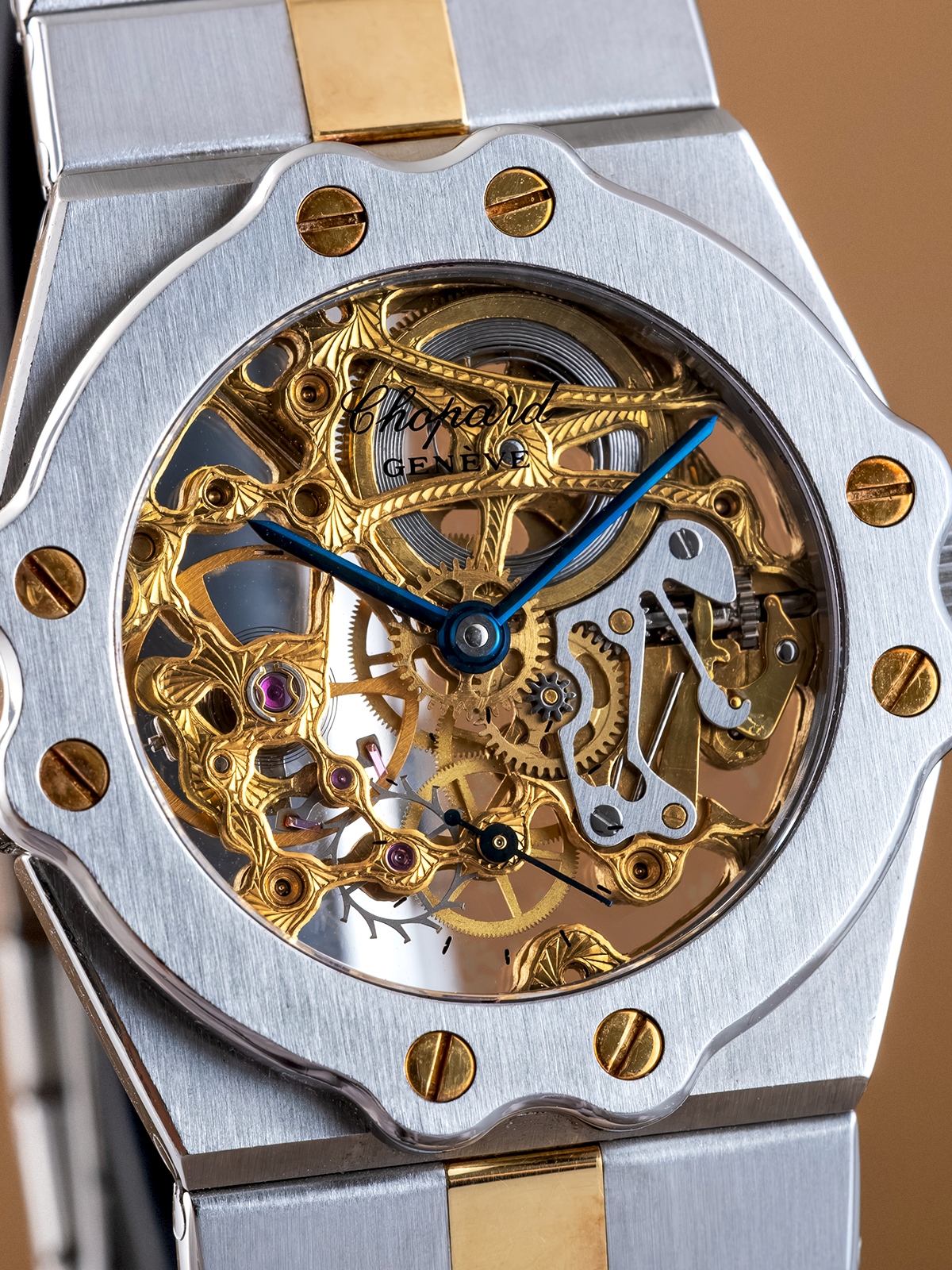 Chopard St Moritz Skeleton Two/Tone ref.8040CA from 1980s