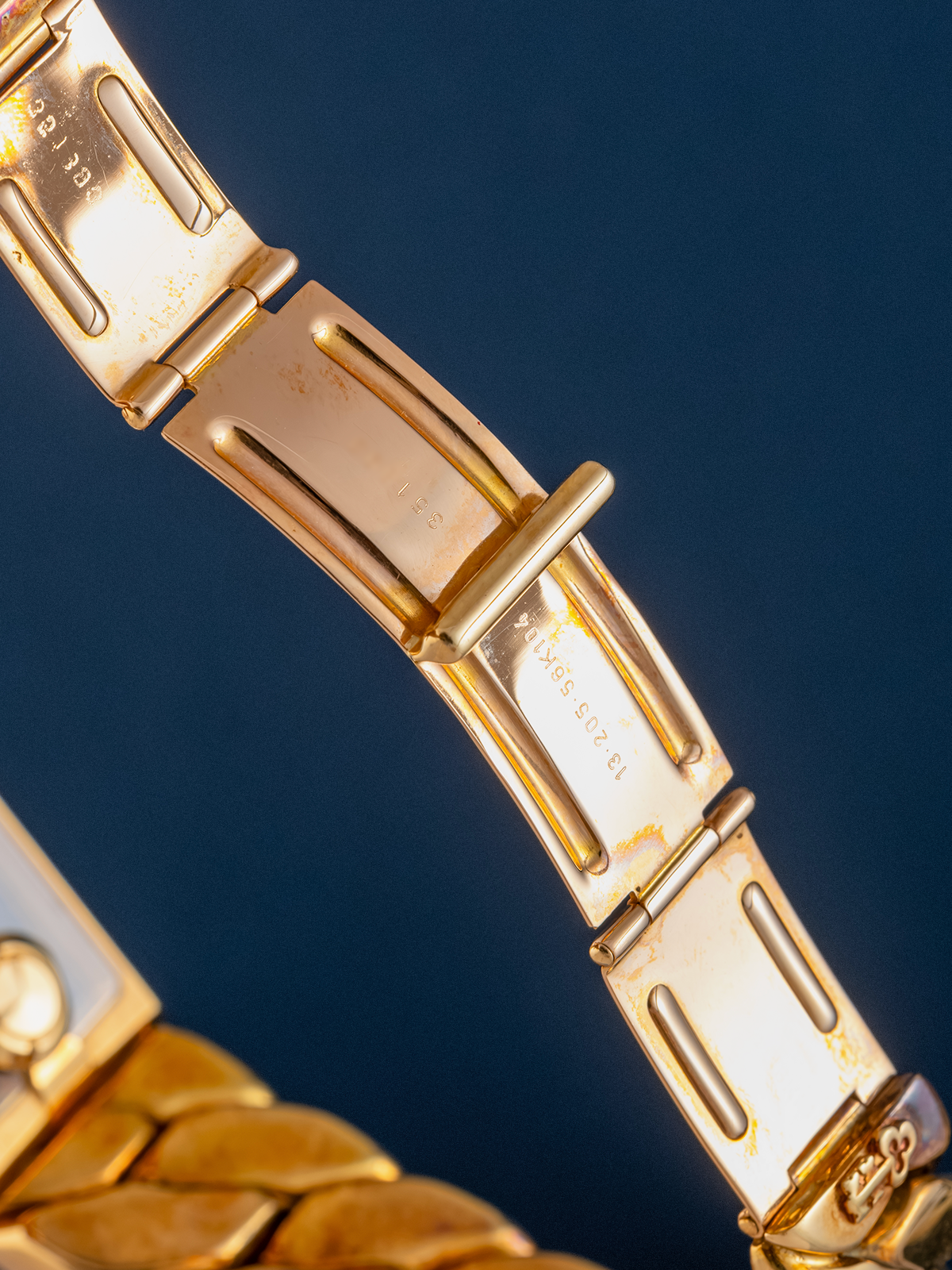 Corum Golden Bridge Cuban Link Chain ref.13.205.56K104 from 1980s