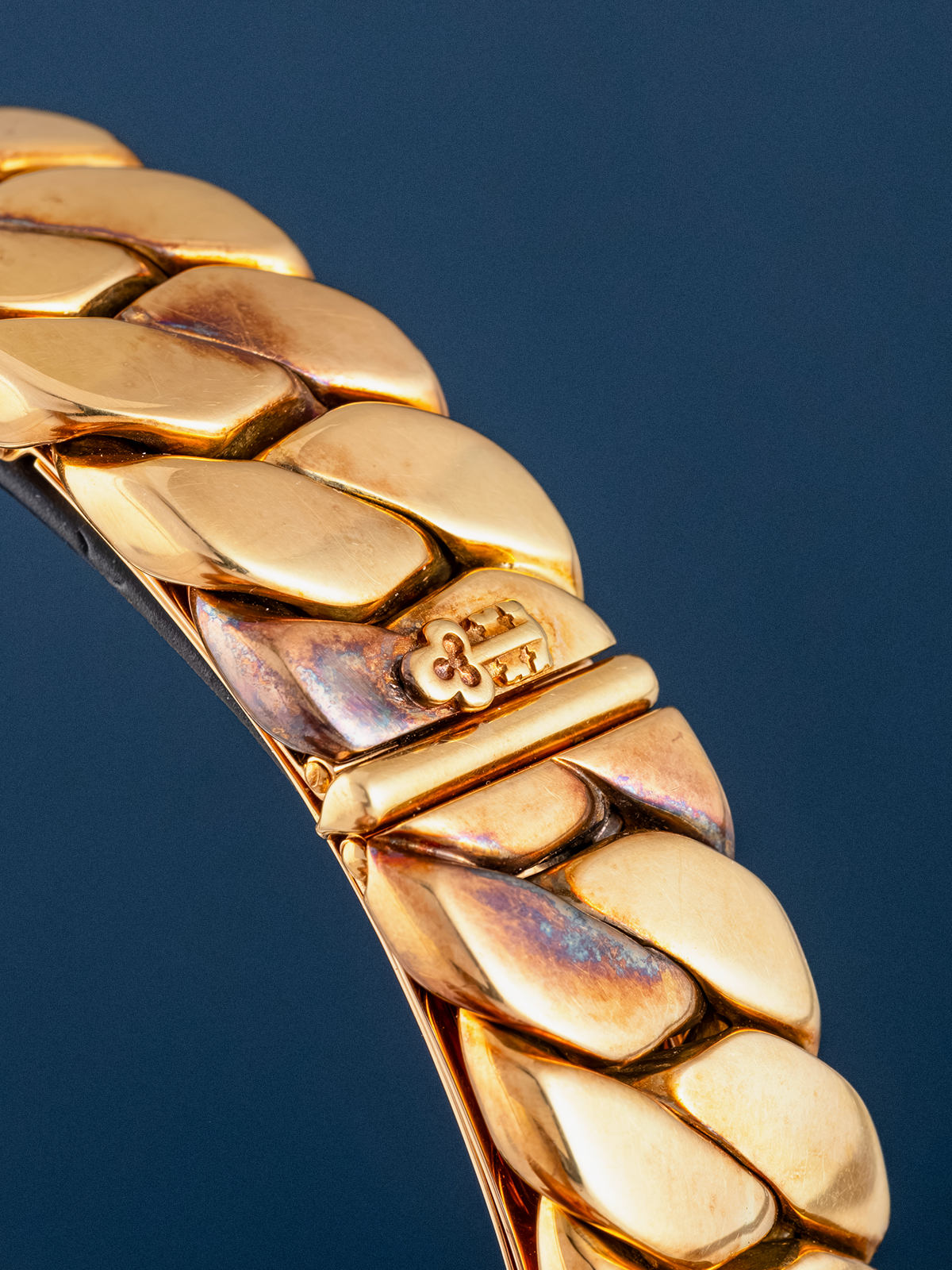 Corum Golden Bridge Cuban Link Chain ref.13.205.56K104 from 1980s