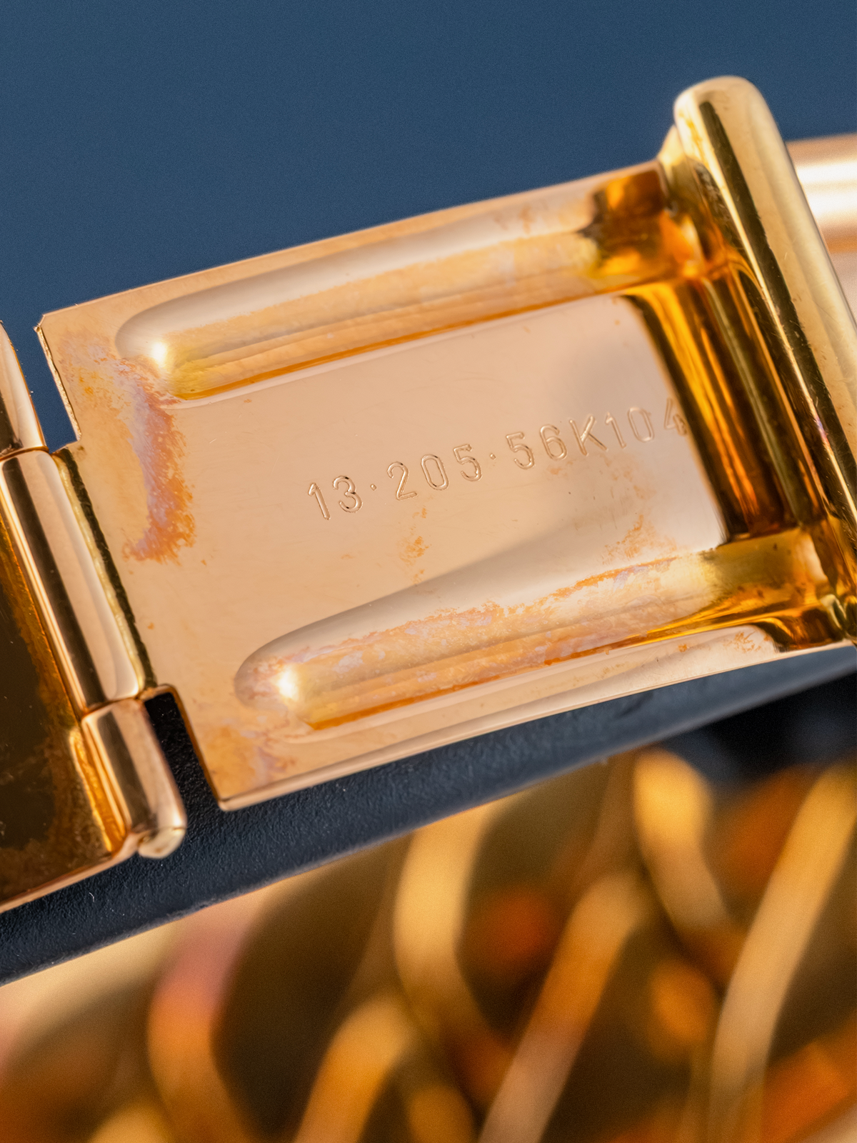 Corum Golden Bridge Cuban Link Chain ref.13.205.56K104 from 1980s