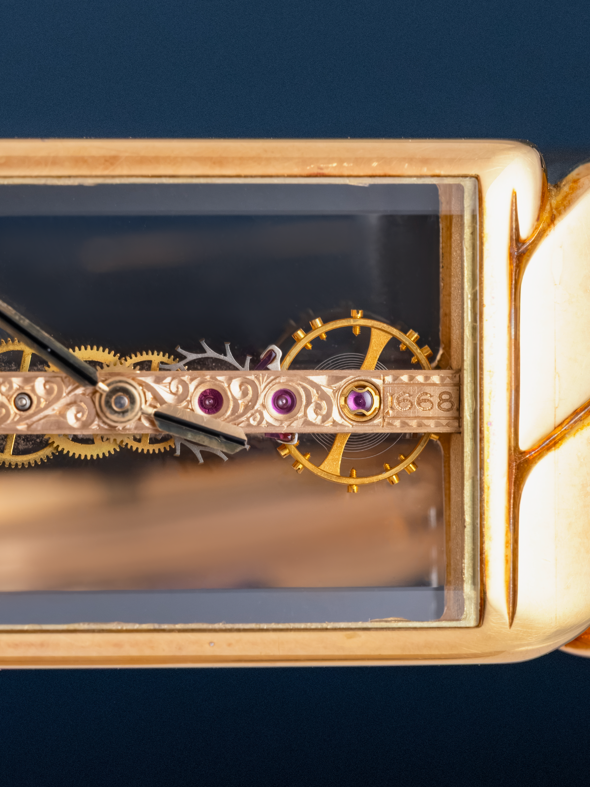 Corum Golden Bridge Cuban Link Chain ref.13.205.56K104 from 1980s
