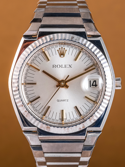 Rolex Texano ref.5100 Quartz Beta-21 White Gold from 1970