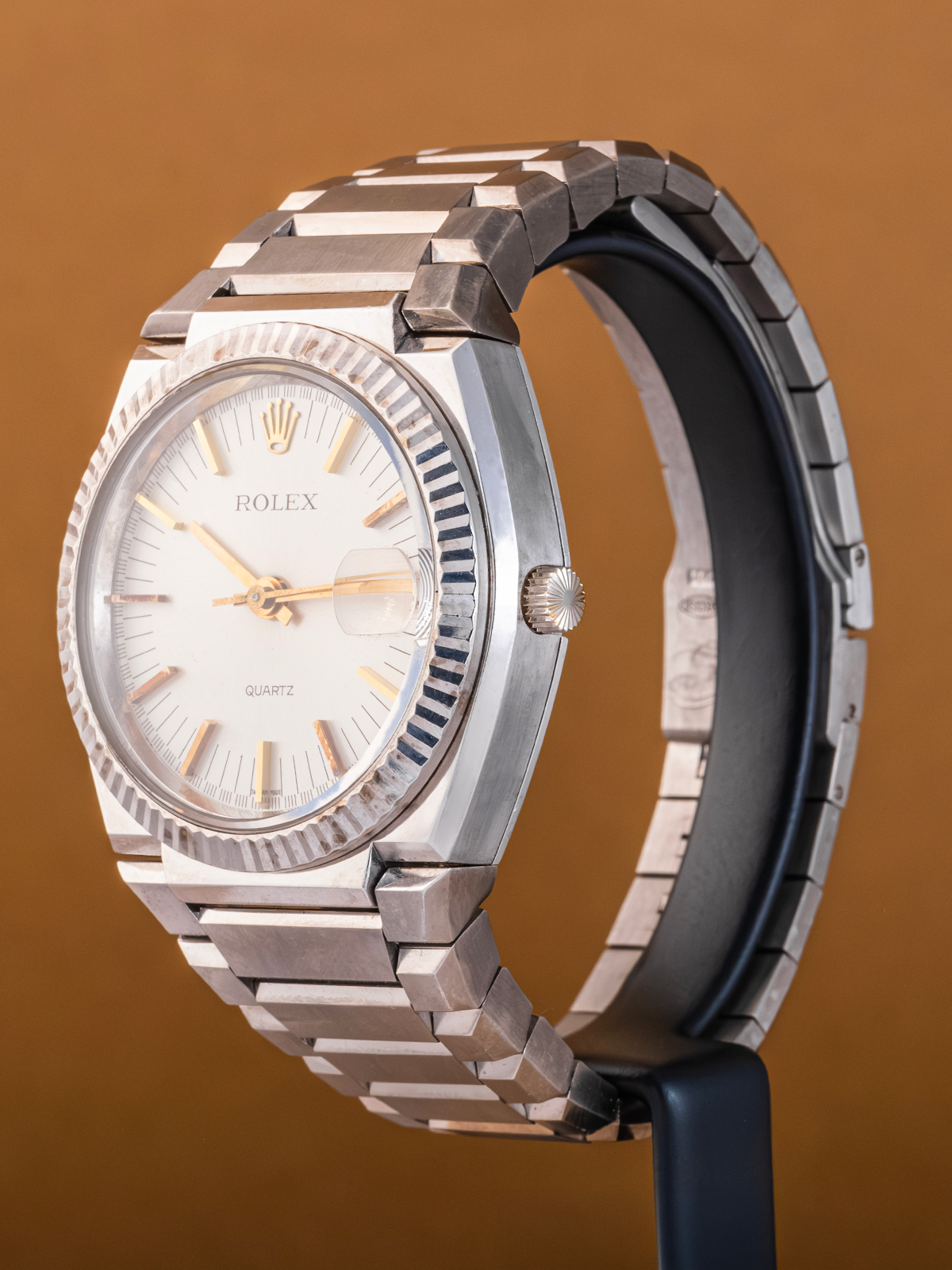 Rolex Texano ref.5100 Quartz Beta-21 White Gold from 1970