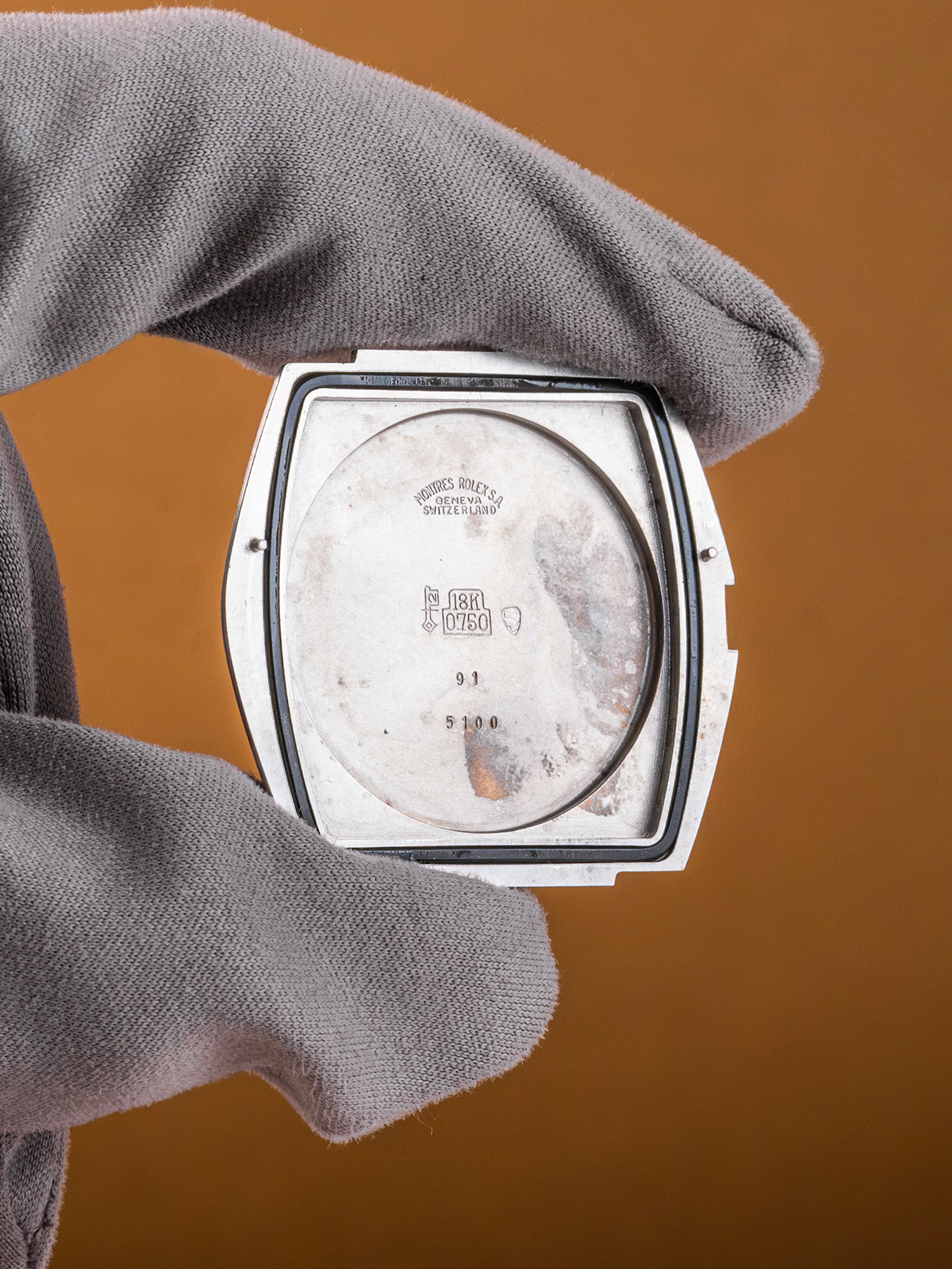Rolex Texano ref.5100 Quartz Beta-21 White Gold from 1970