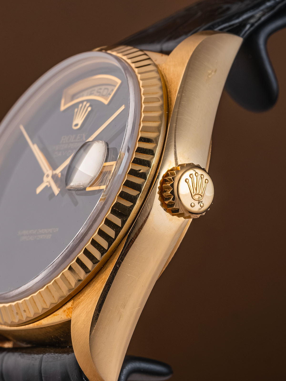 Rolex Day-Date ref.18038 Onyx Dial Full-Set from 1983