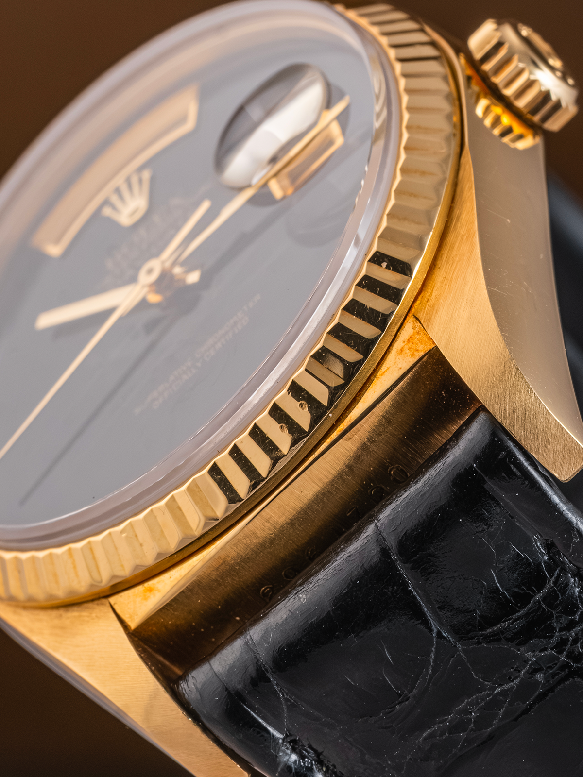 Rolex Day-Date ref.18038 Onyx Dial Full-Set from 1983