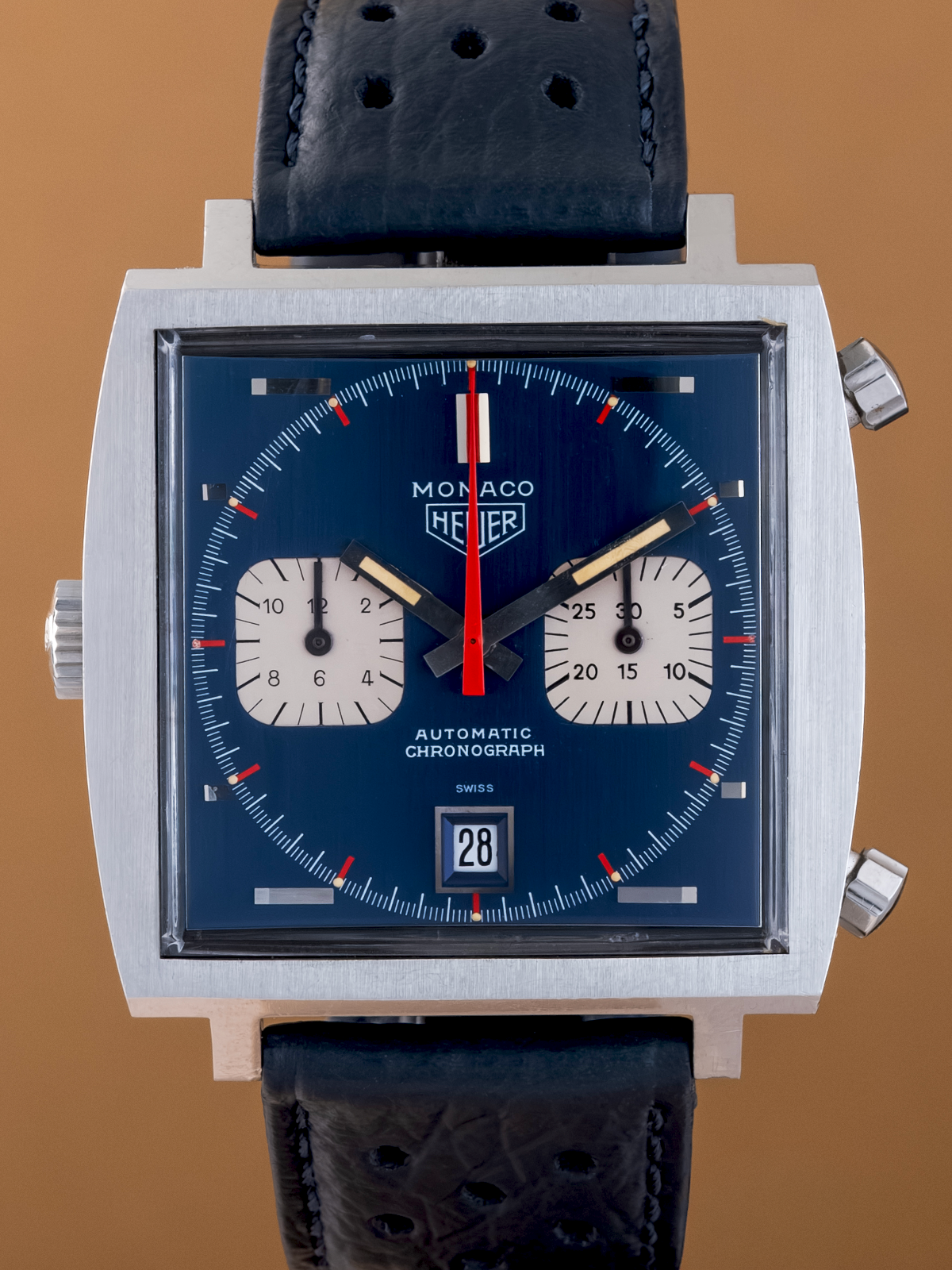 Heuer Monaco Steven MCQueen "Transitional" ref.1133B from 1969