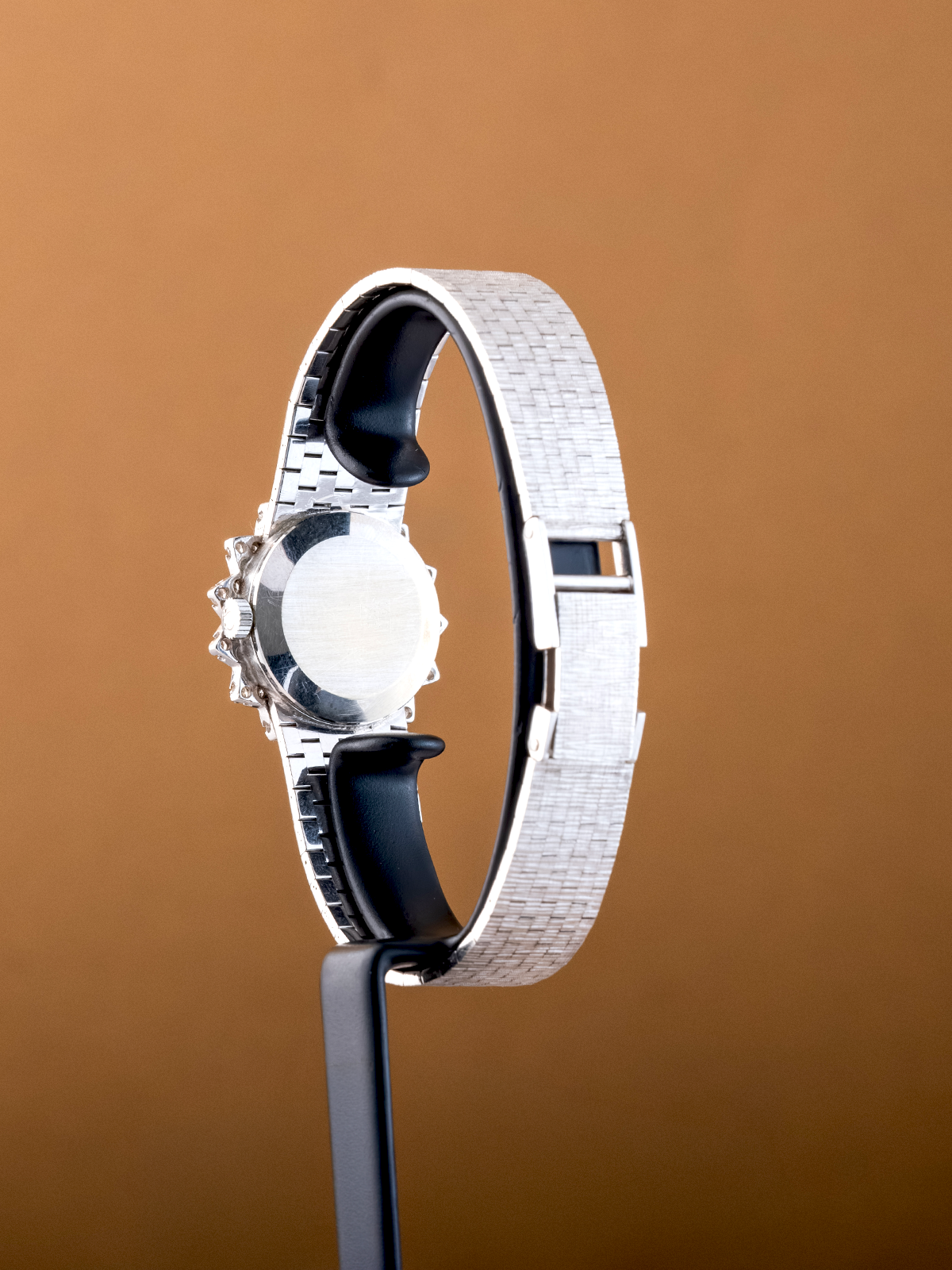 Omega Geneve Diamond "Sun Bezel" 7 link brick bracelet from 1960s